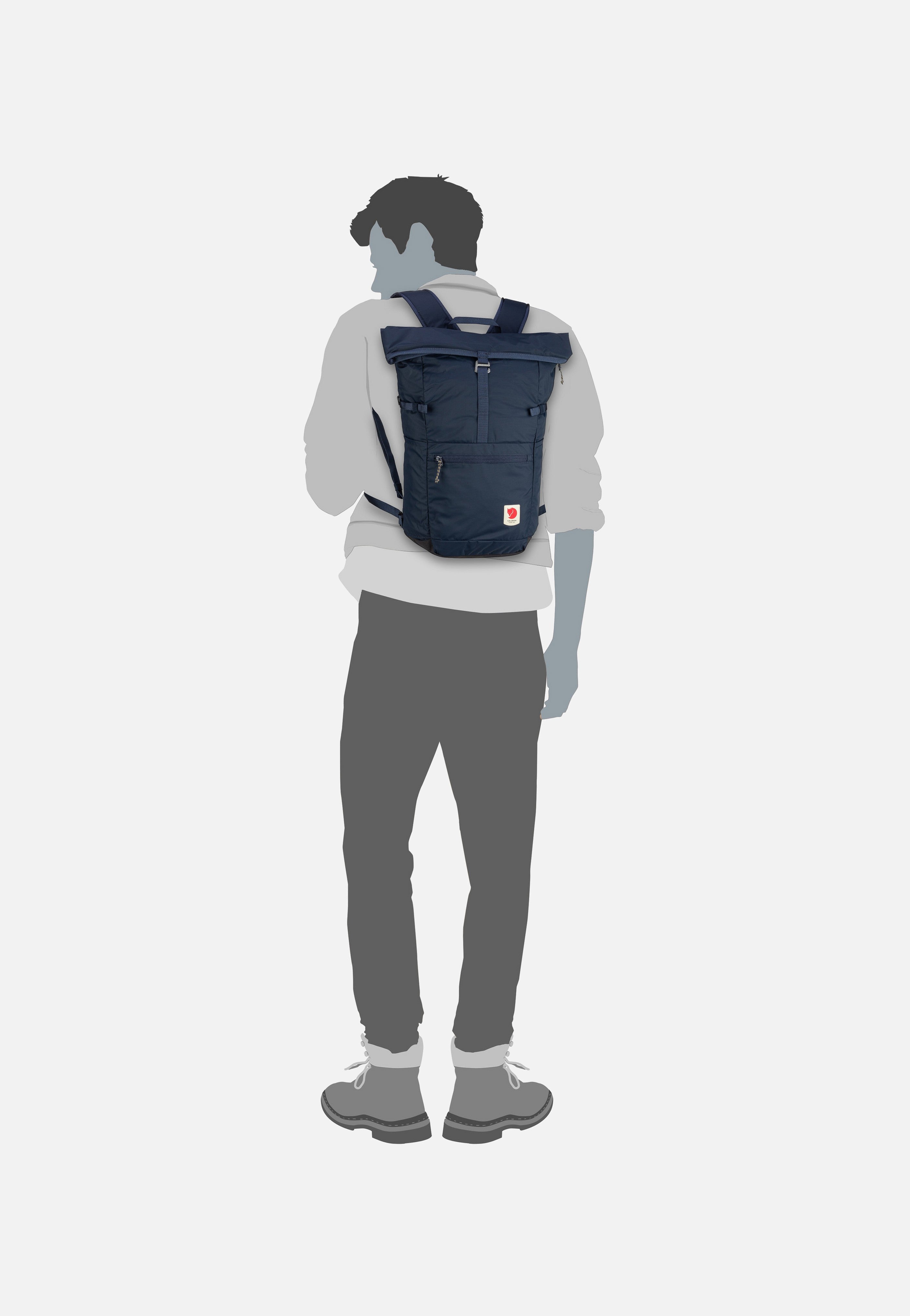 Fjällräven - High Coast Foldsack 24 Navy - Rolltop Backpack | Neutral-Image
