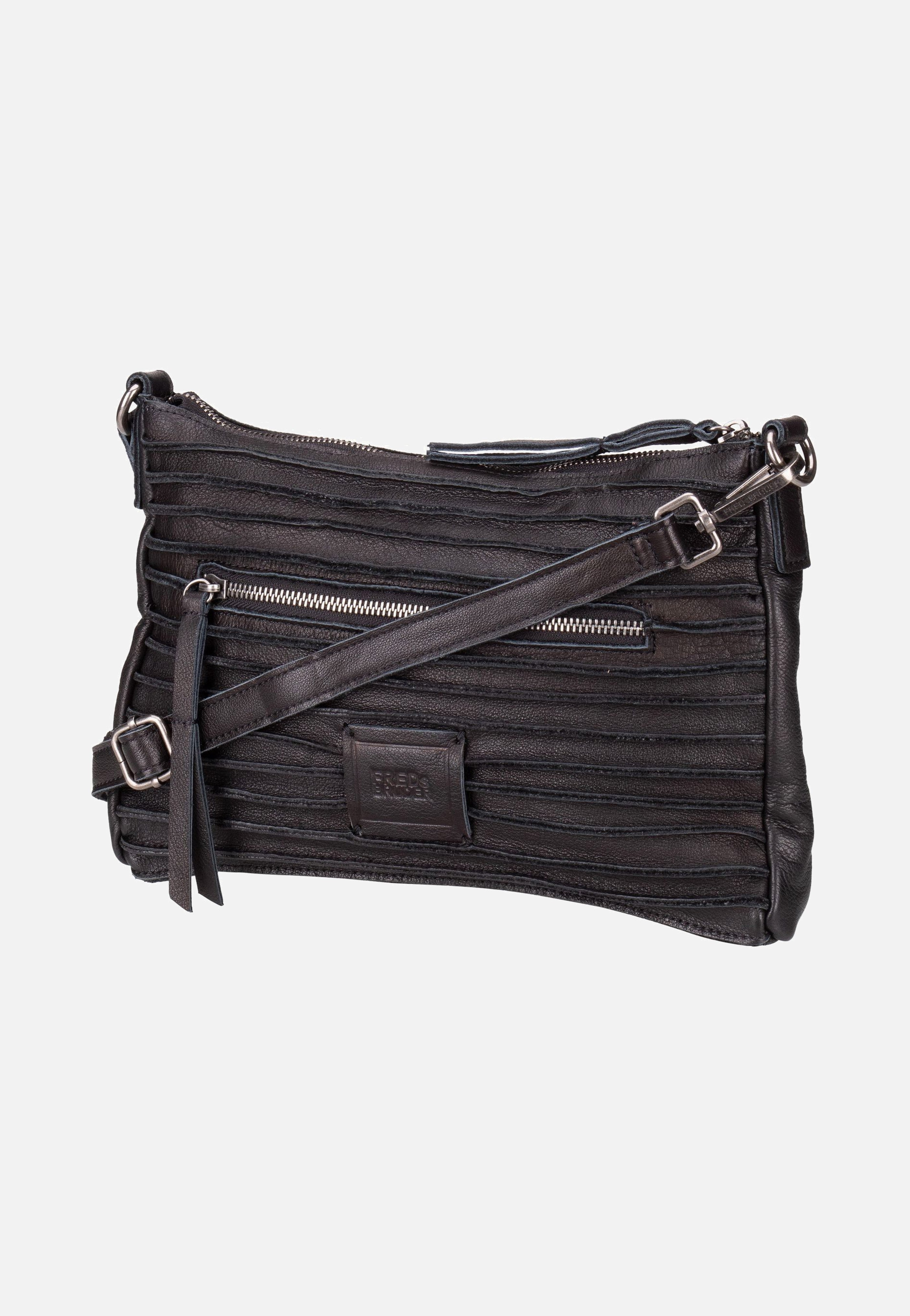 Fredsbruder Riffel Crossbag Black Crossbody Bag