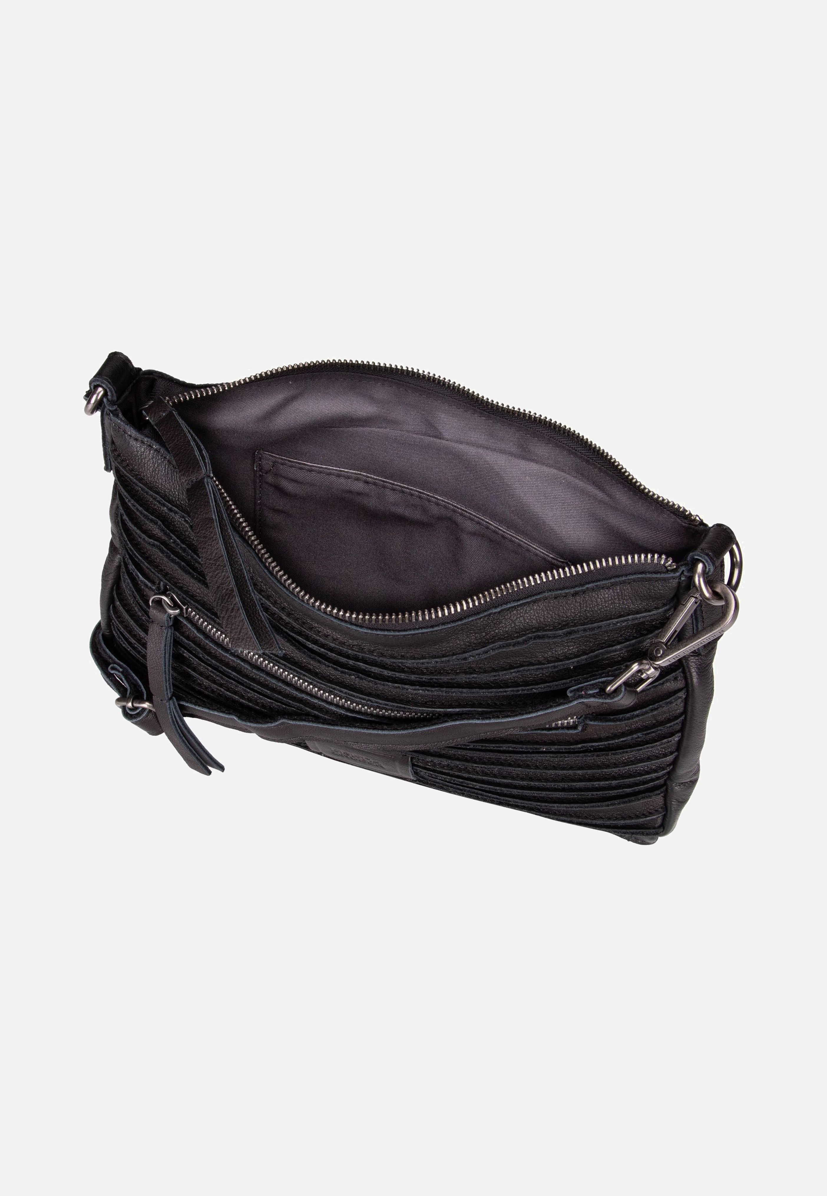 Fredsbruder Riffel Crossbag Black Crossbody Bag