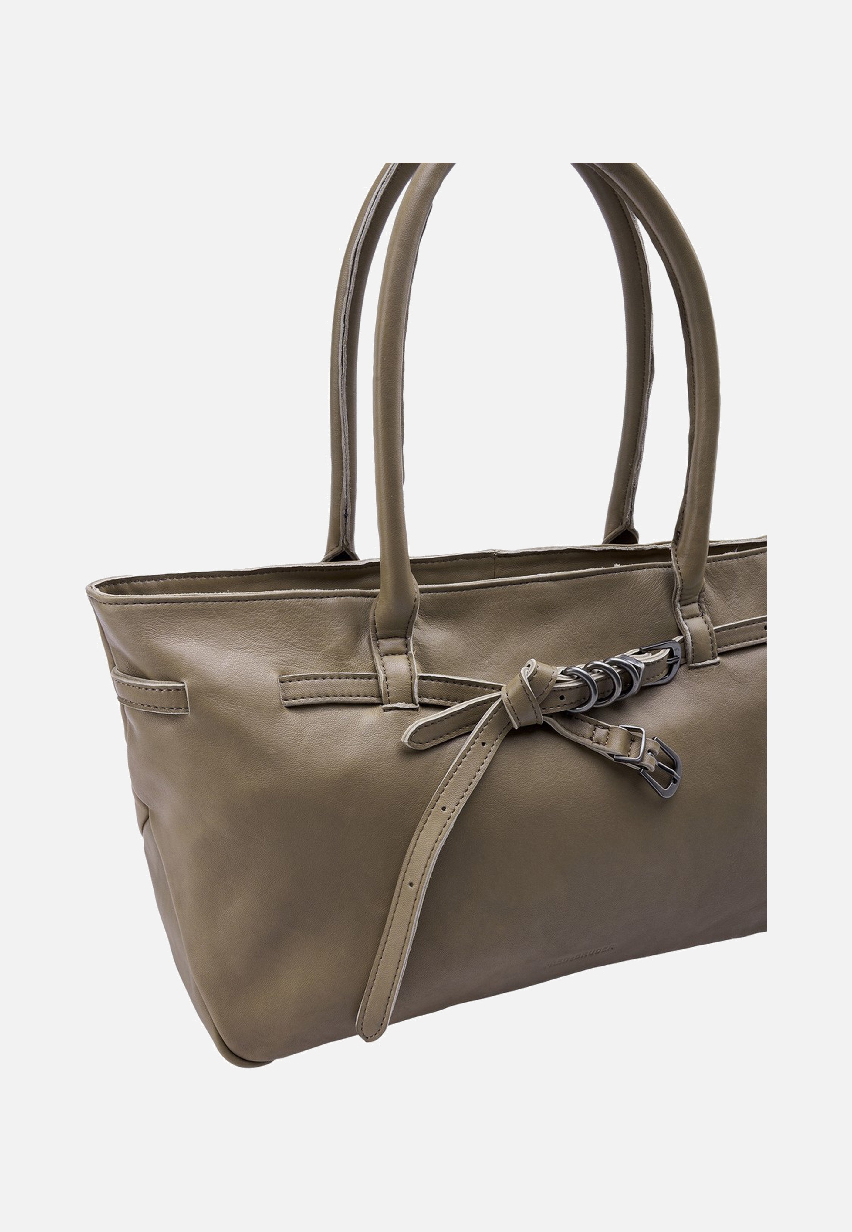 Fredsbruder Belted With Love Shopper Grey Khaki Shopper