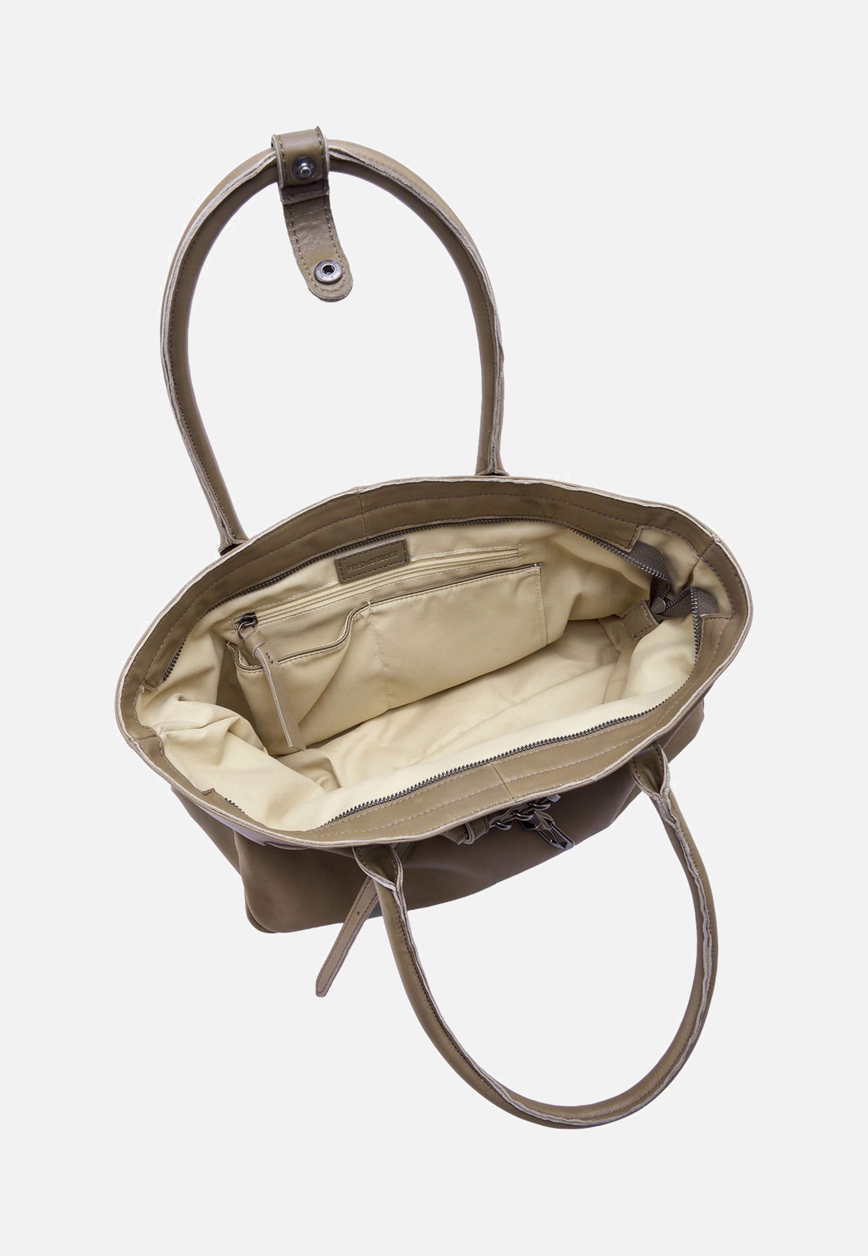 Fredsbruder Belted With Love Shopper Grey Khaki Shopper
