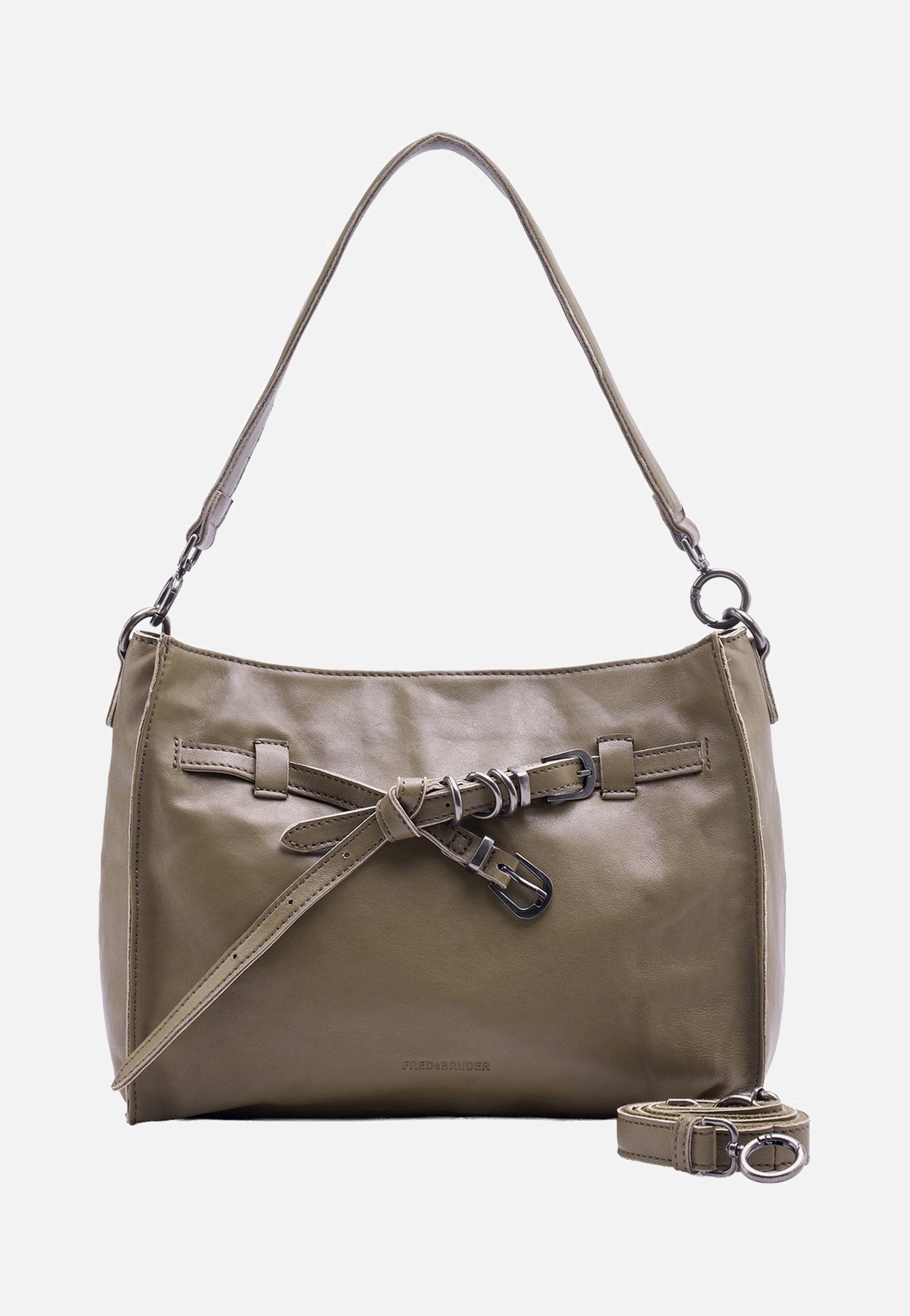 Fredsbruder Belted With Love Shoulderbag Grey Khaki Shoulder Bag