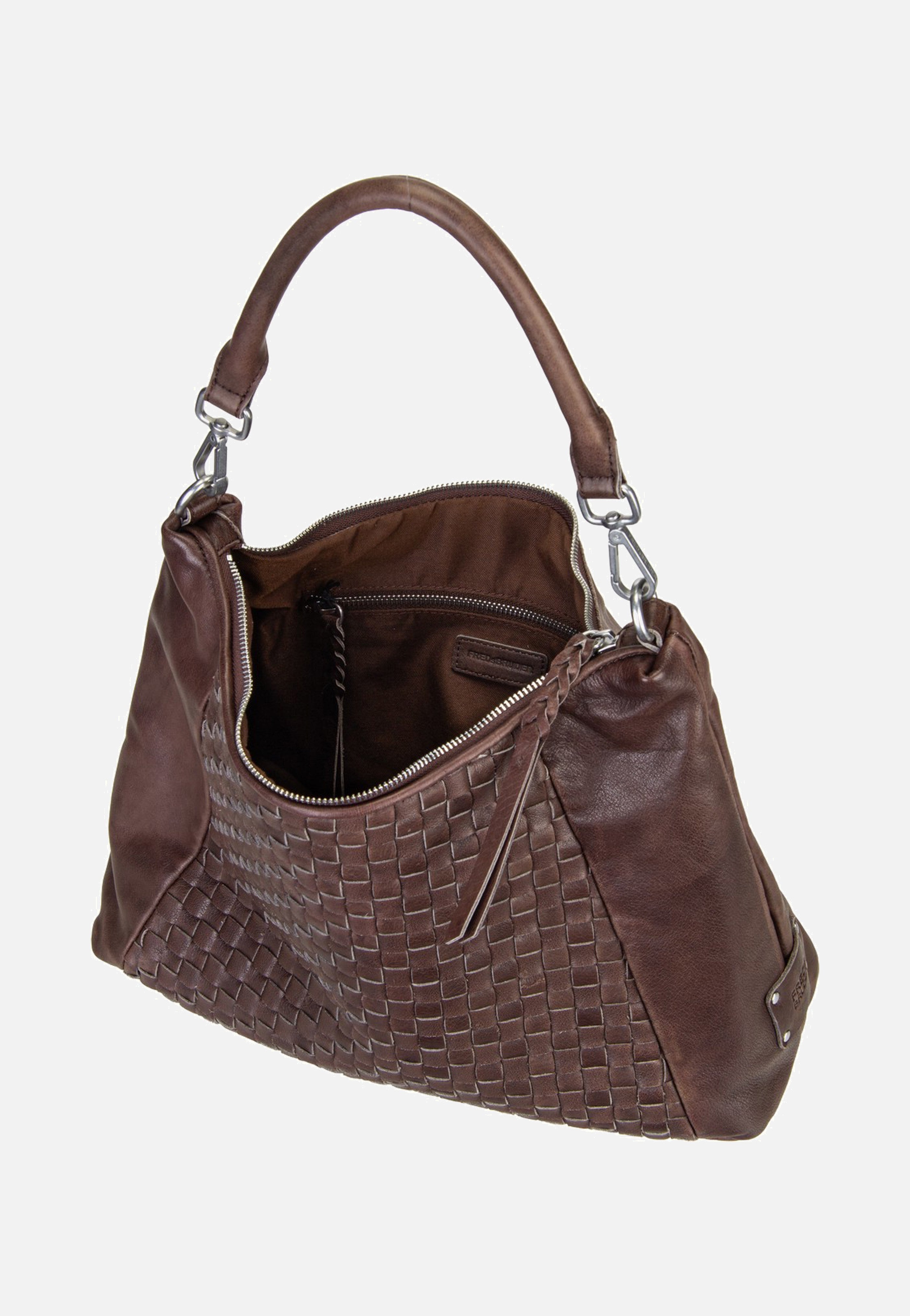 Fredsbruder Calm Weave Hobo Dark Chocolate Hobo Bag