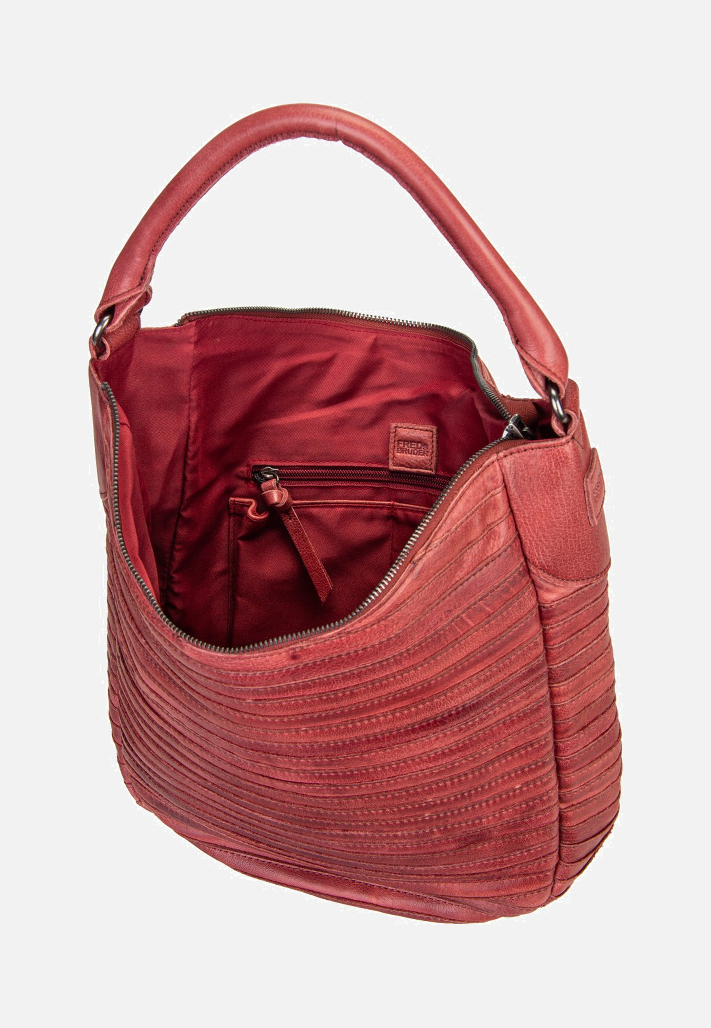 Fredsbruder Gürteltier S 971r Deep Sandalwood Hobo Bag