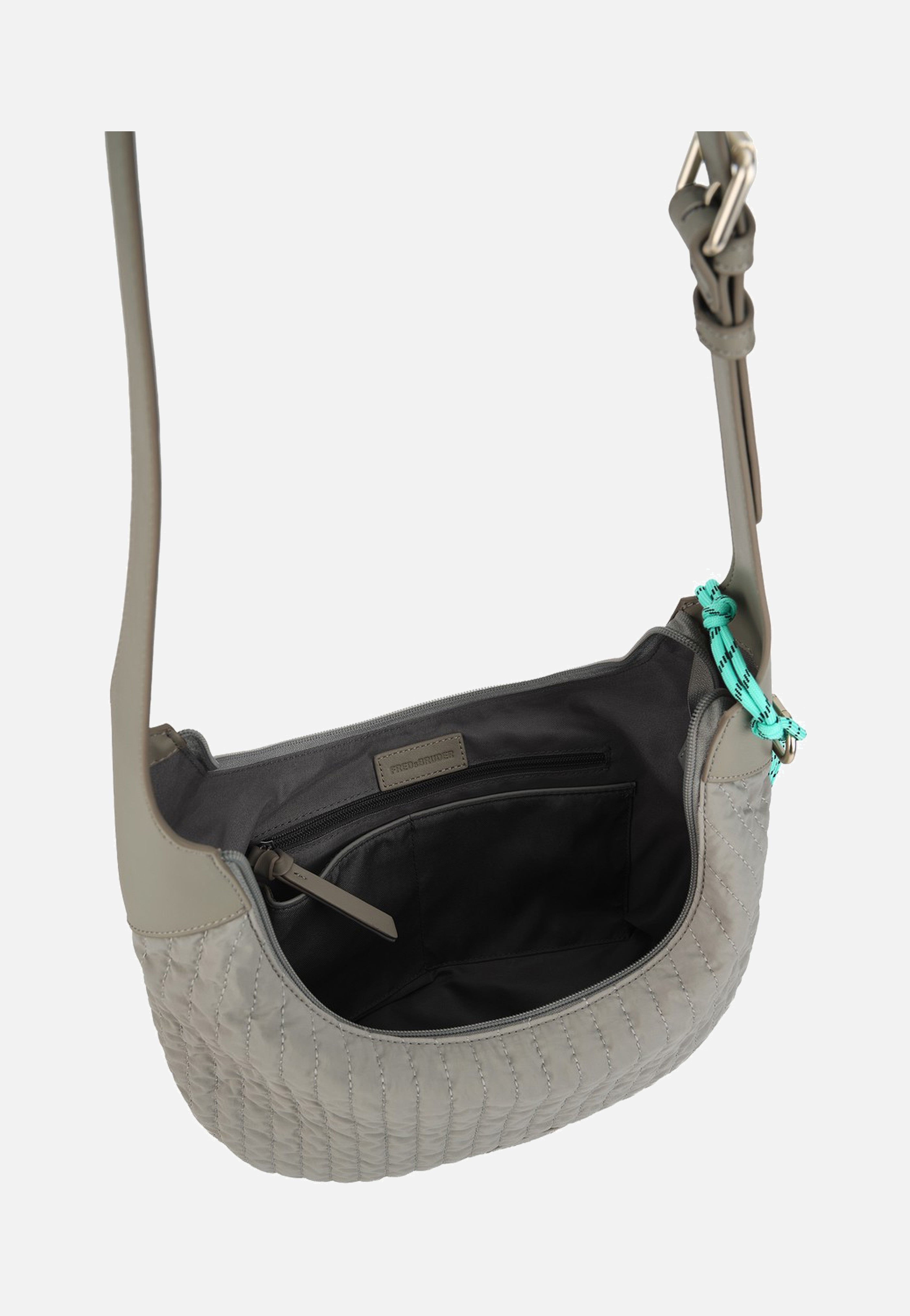 Fredsbruder Just Flow Round Hobo Light Grey Hobo Bag