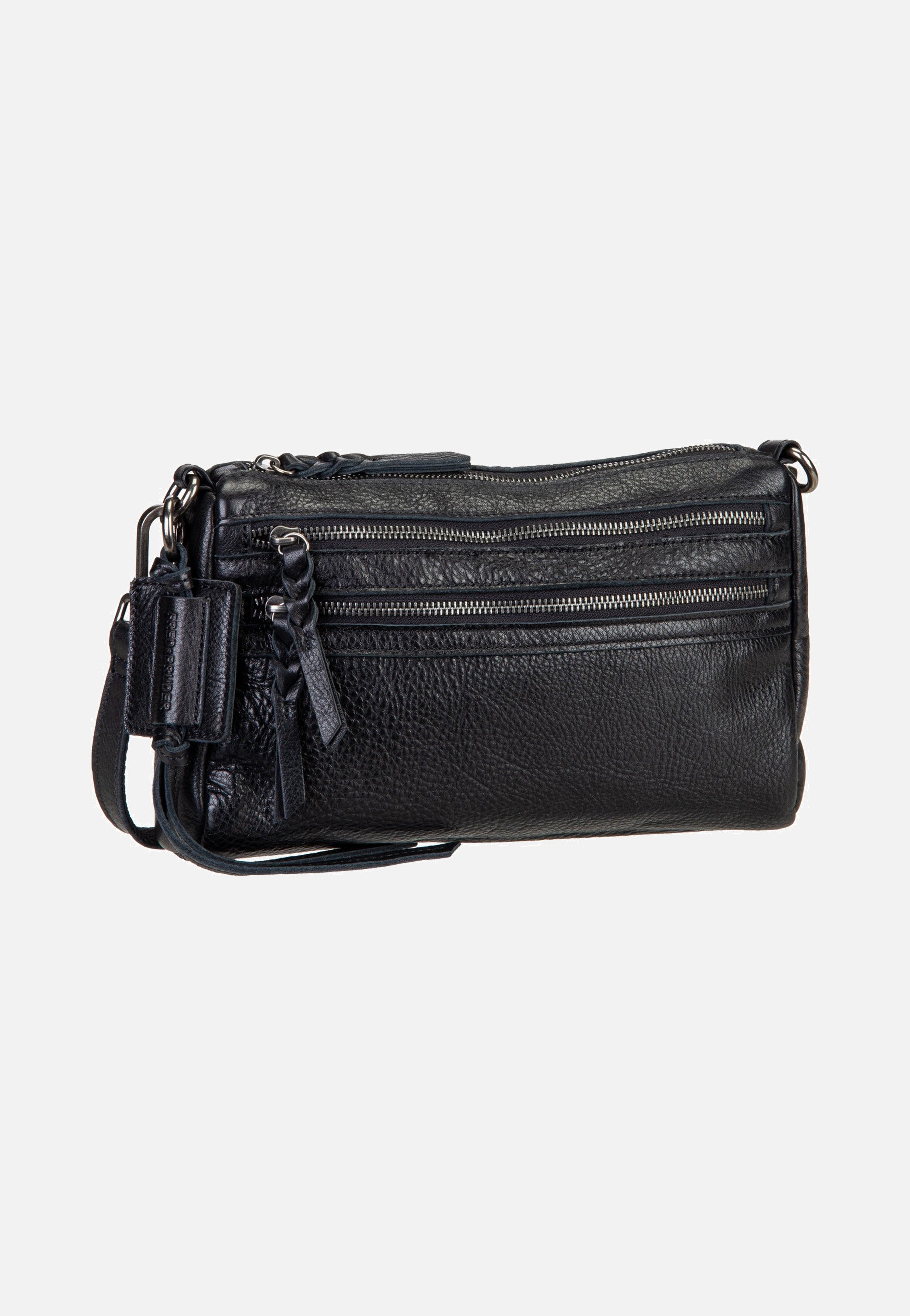 Fredsbruder My Forever Friend Zipper Black Crossbody Bag