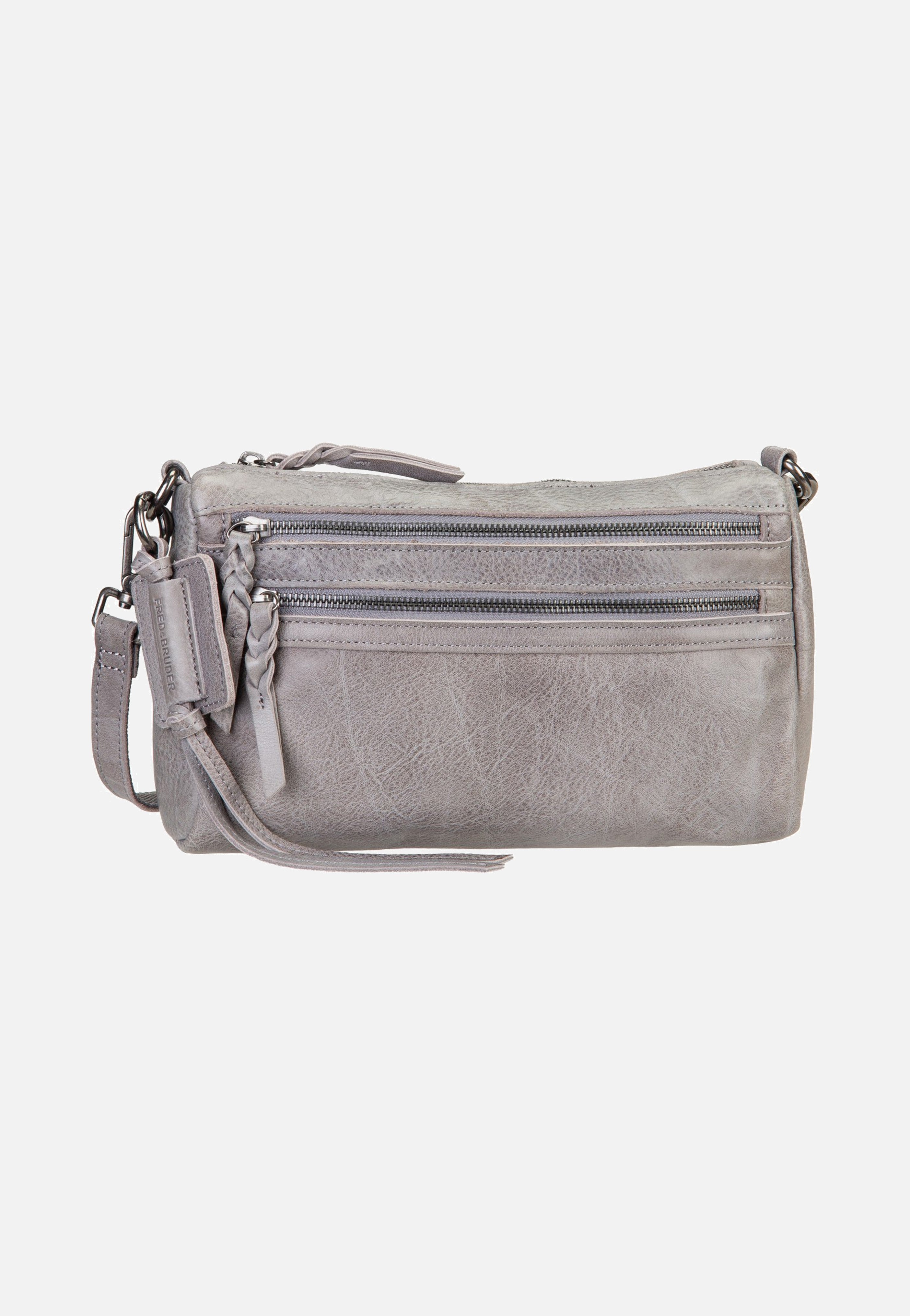 Fredsbruder My Forever Friend Zipper Grey Crossbody Bag