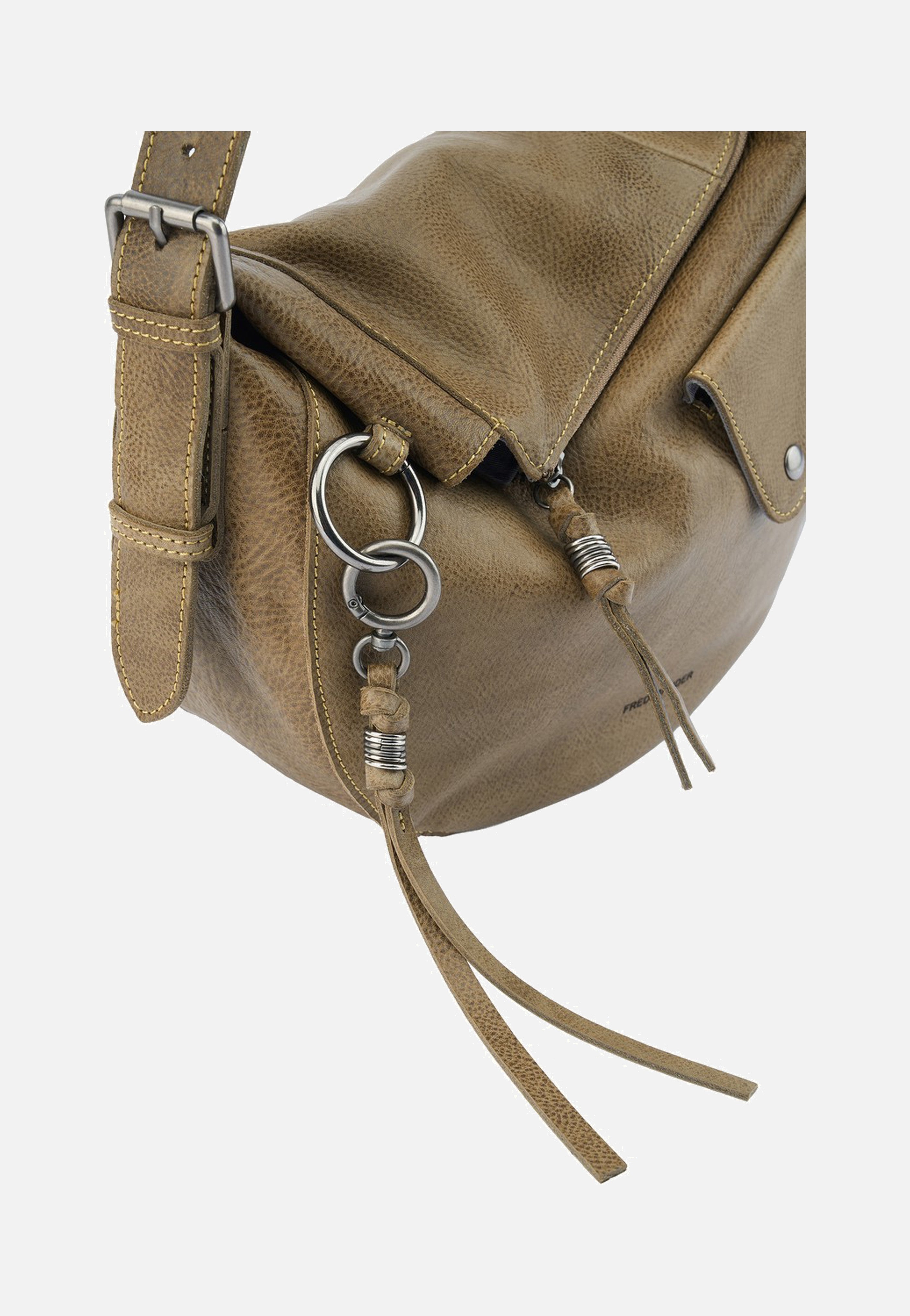Fredsbruder - My Forever Friend Shoulderbag With Front Pocket Muddy Khaki - Shoulder Bag | Women-Image