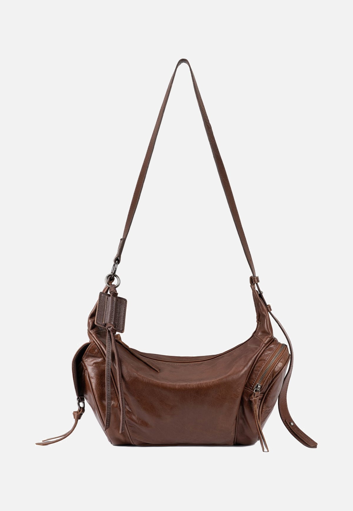 Fredsbruder Perferctly Imperfect Shoulderbag Dark Caramel Schoudertas