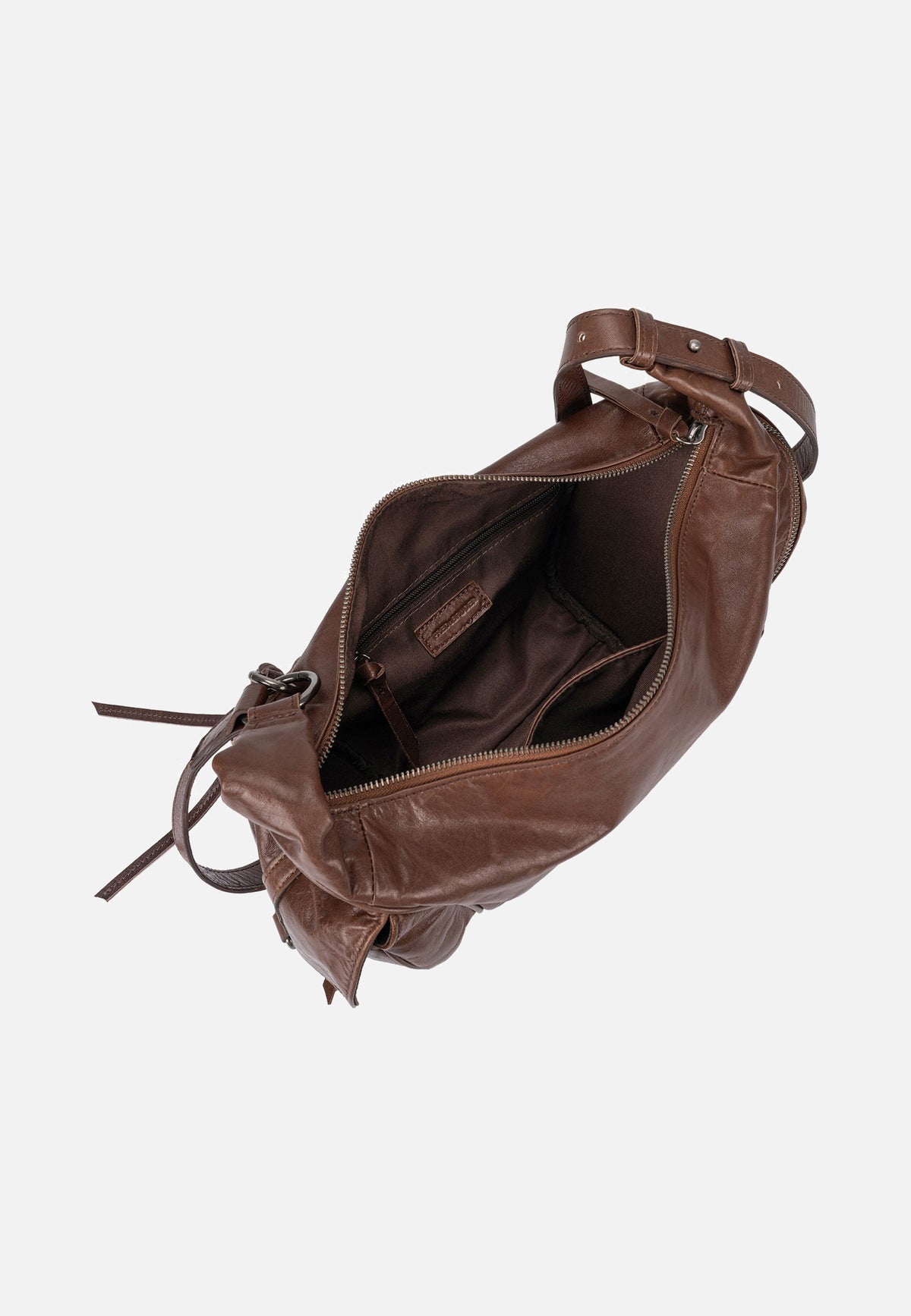 Fredsbruder Perferctly Imperfect Shoulderbag Dark Caramel Schoudertas