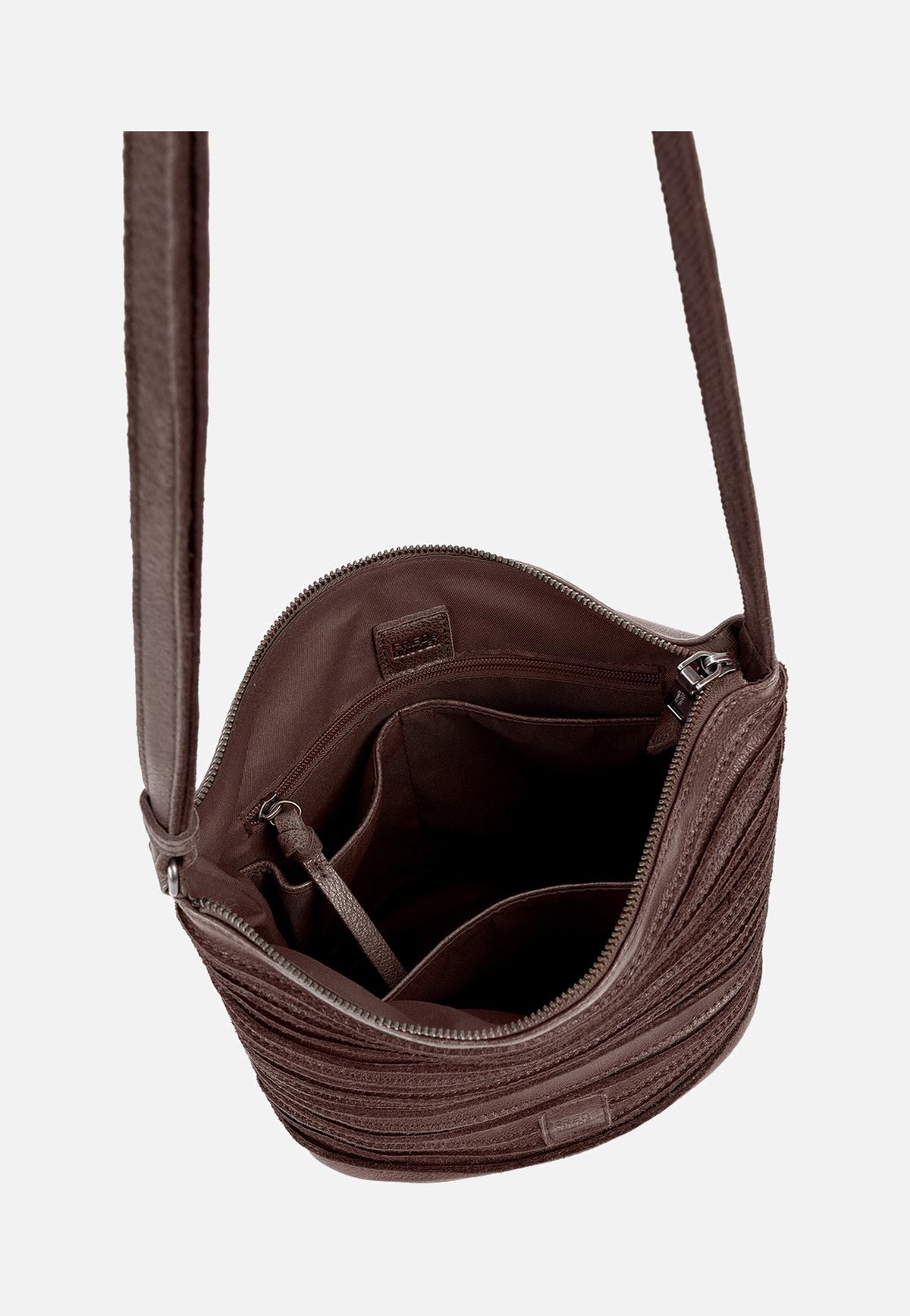 Fredsbruder Riffelinchen 927R Dark Choco Brown Bolso bandolera
