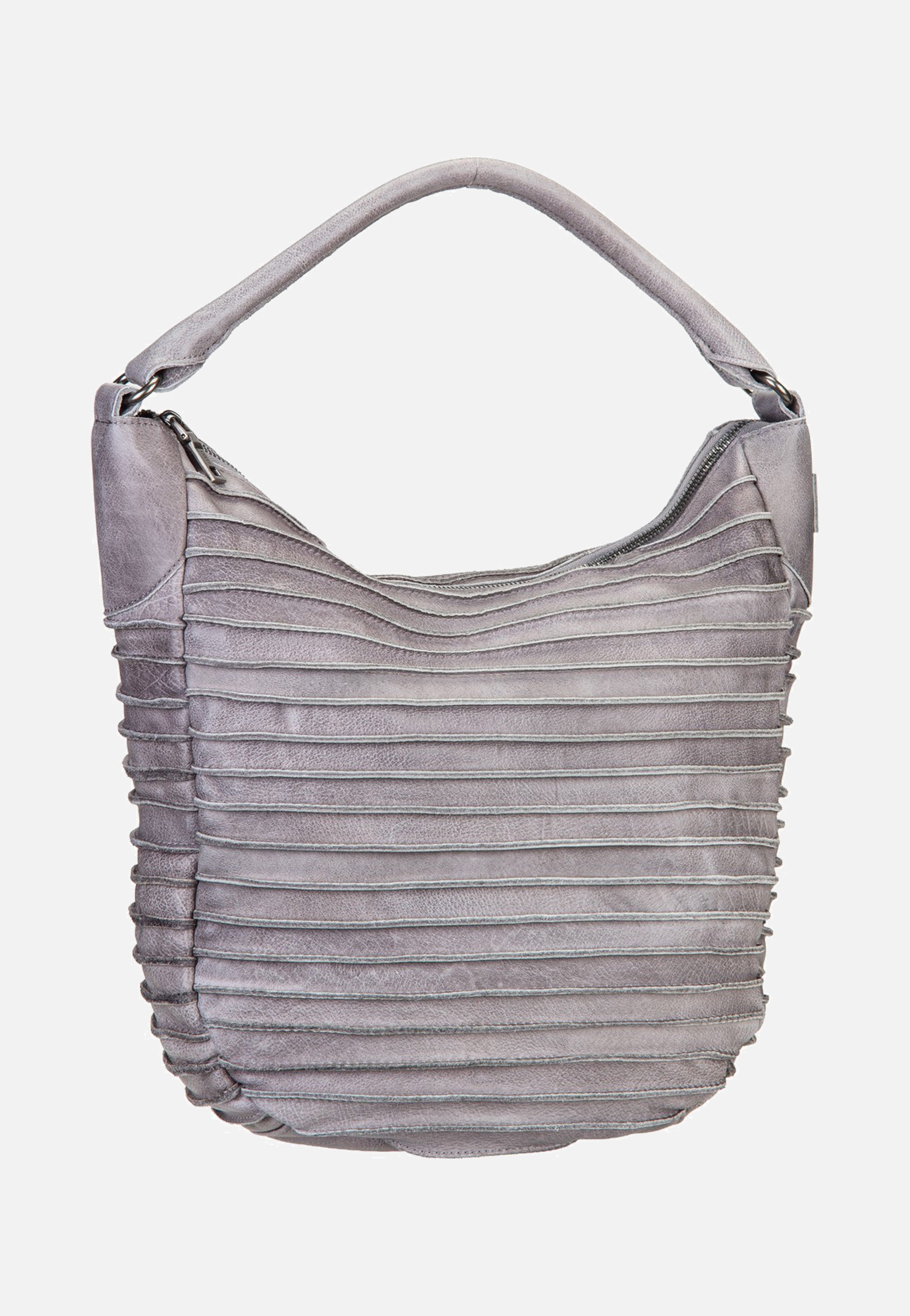 Fredsbruder Riffeltier S 961r Grey Hobo Bag