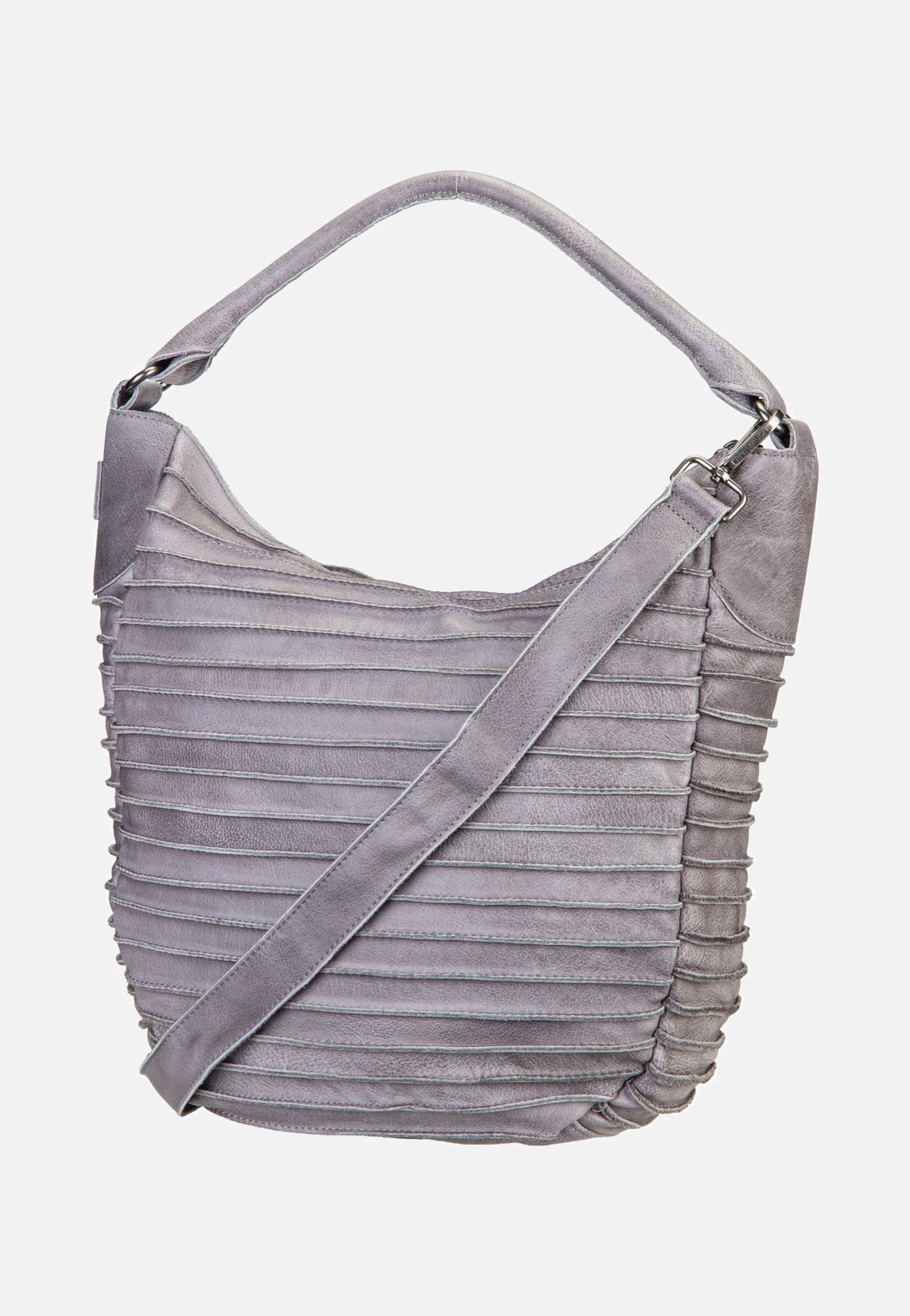 Fredsbruder Riffeltier S 961r Grey Hobo Bag