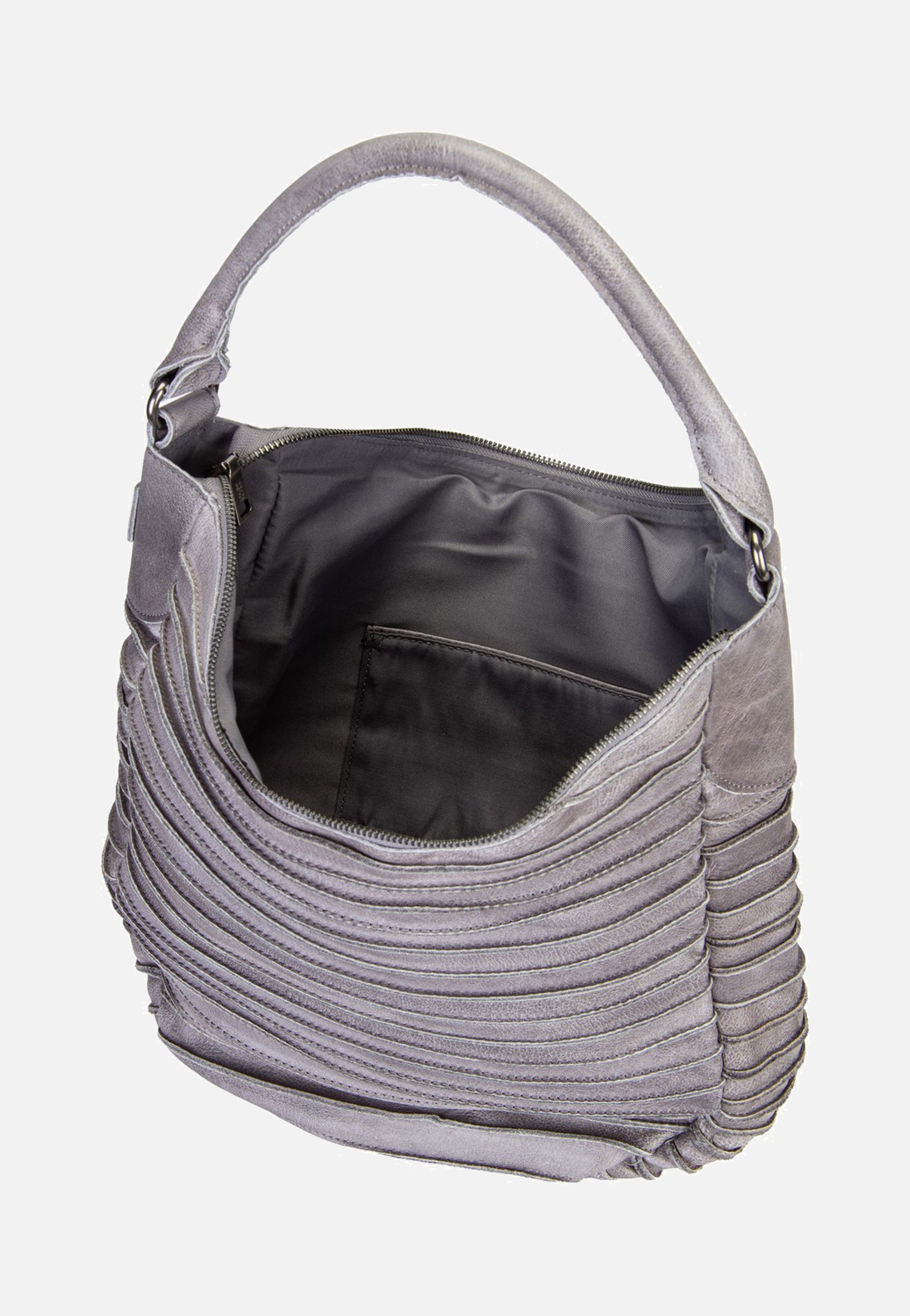 Fredsbruder Riffeltier S 961r Grey Hobo Bag