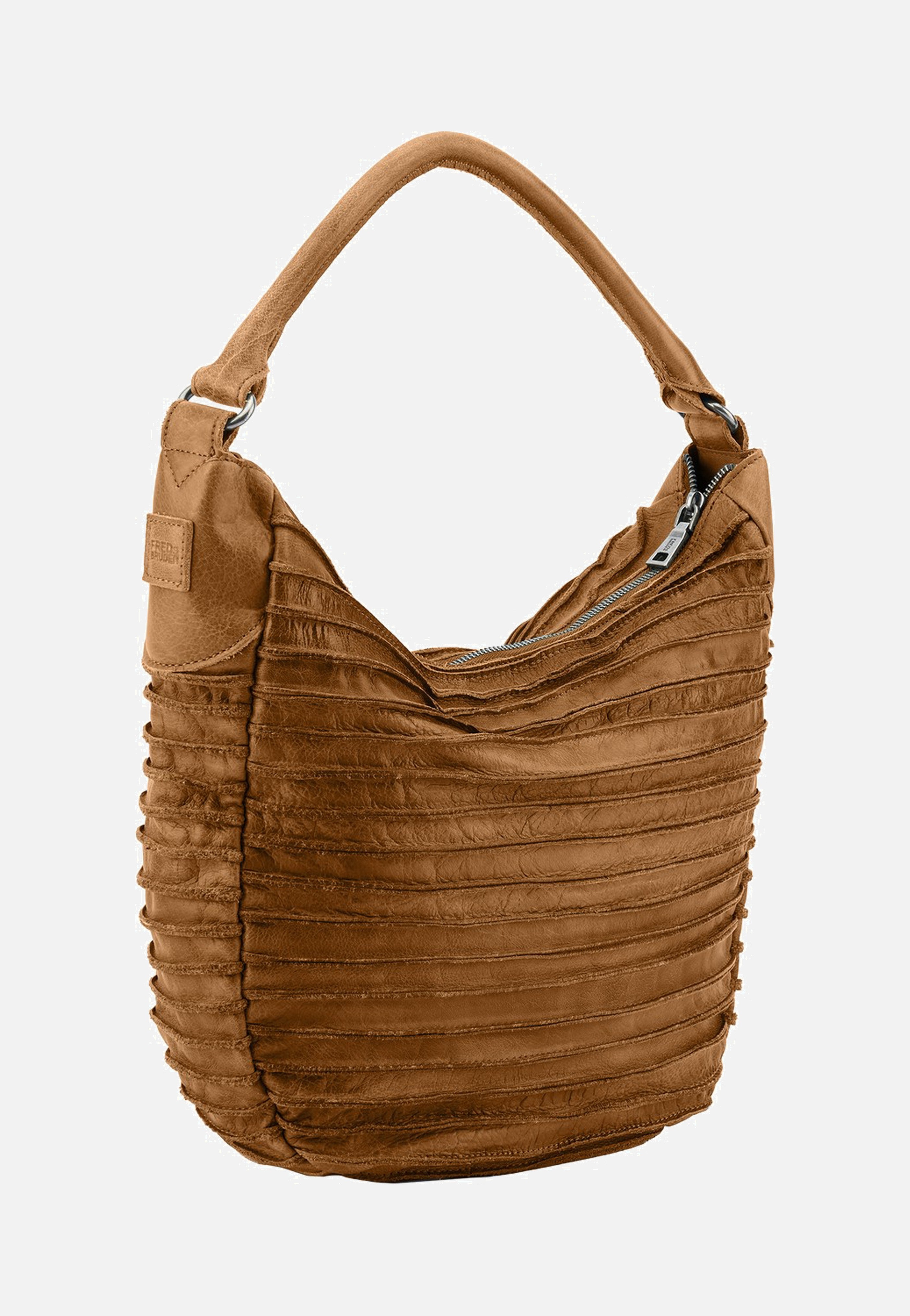 Fredsbruder Riffeltier S 961r Desert Brown Hobo Bag