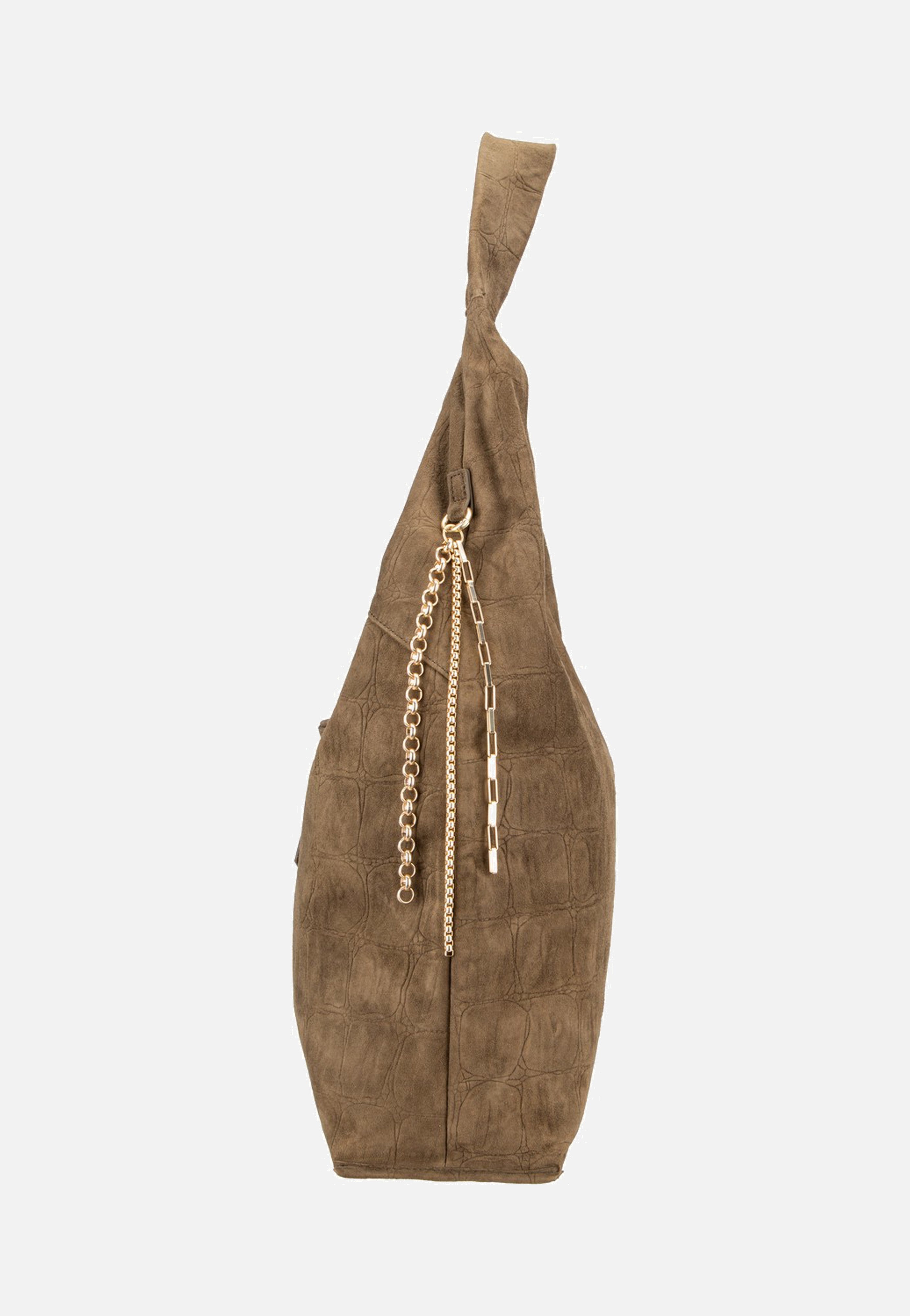 Fredsbruder - Velvet Wild Hobo Khaki - Hobo Bag | Women-Image
