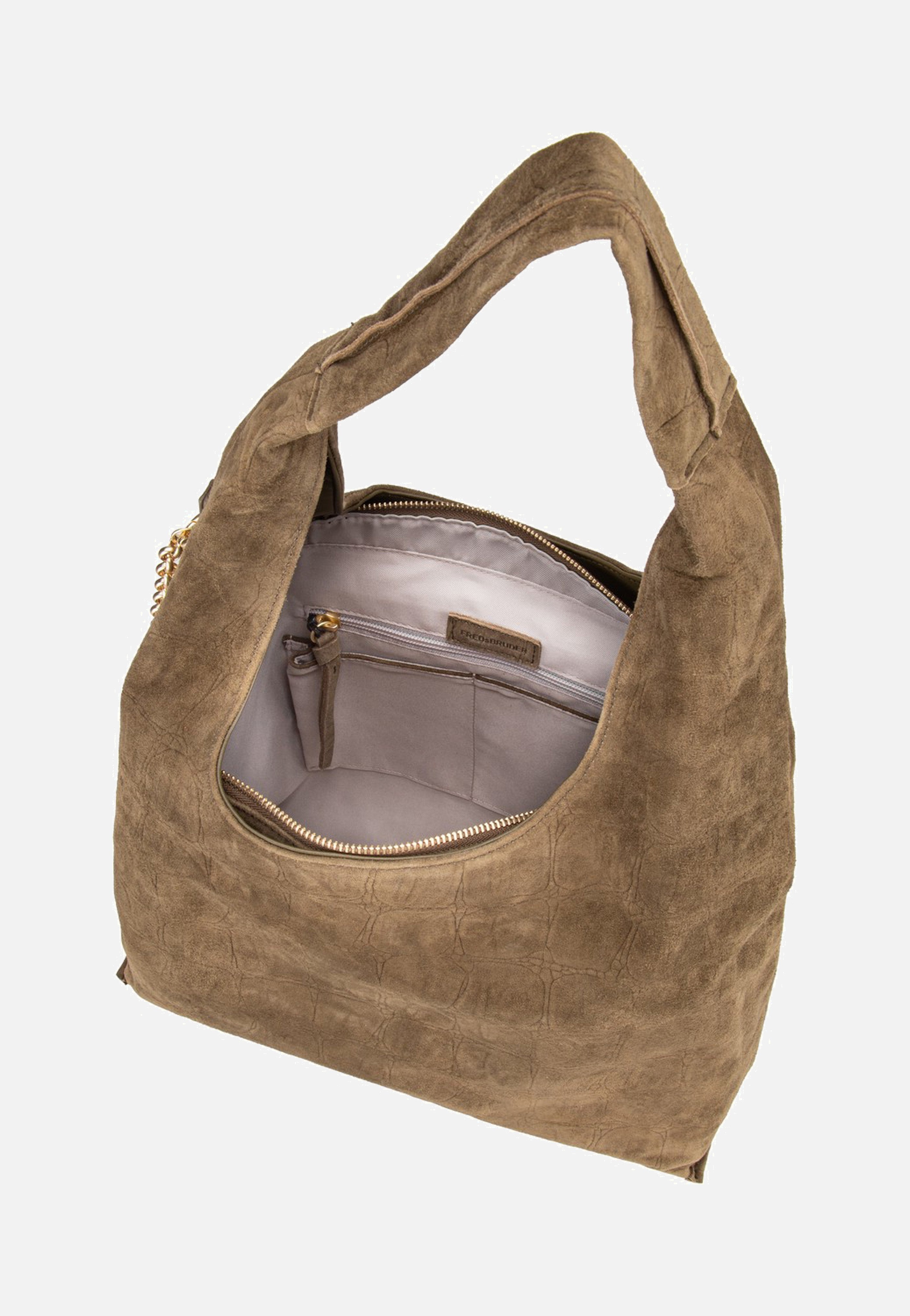 Fredsbruder - Velvet Wild Hobo Khaki - Hobo Bag | Women-Image
