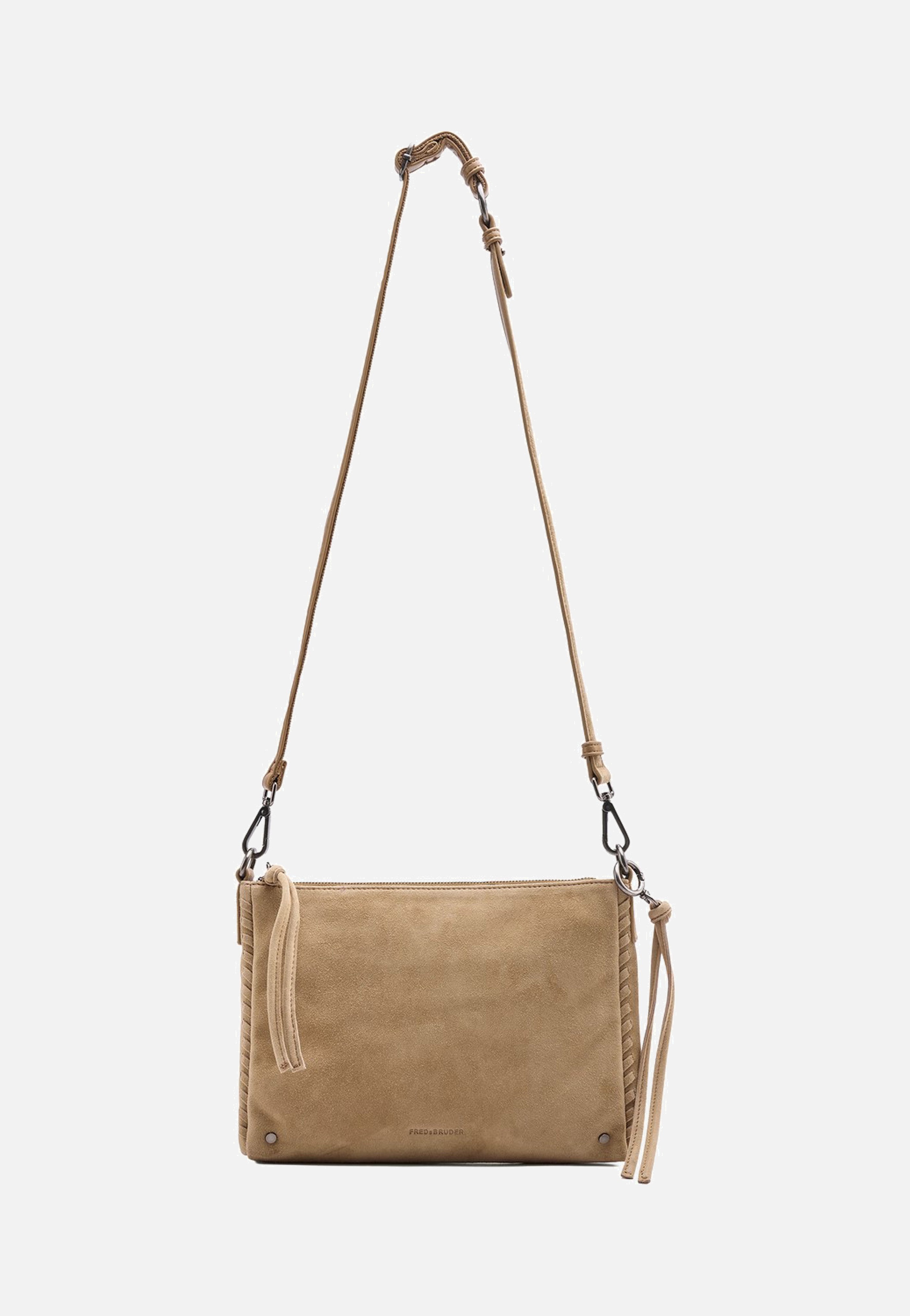 Fredsbruder Whipstitch Soul Crossbag Dark Sand Crossbody Bag