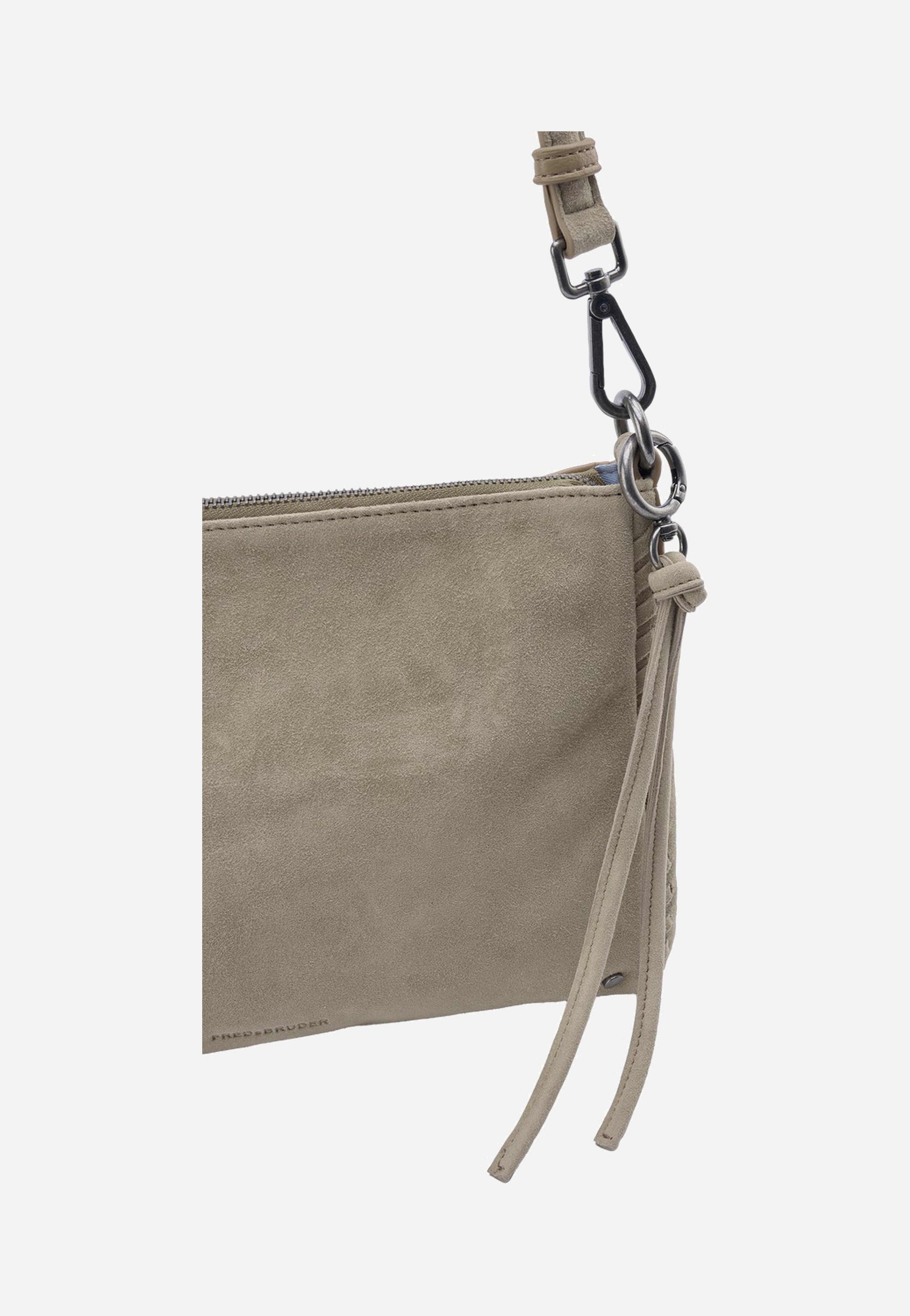 Fredsbruder Whipstitch Soul Crossbag Taupe Crossbody Bag