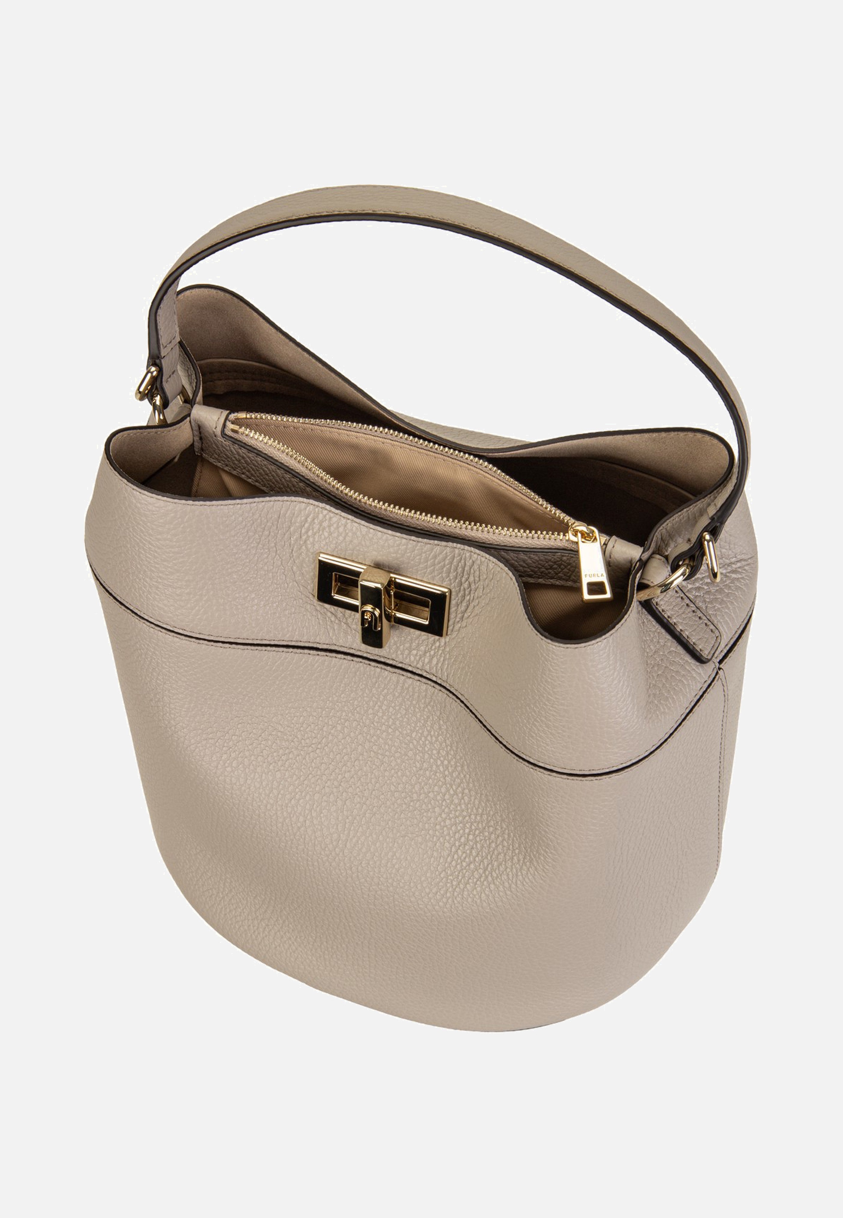 Furla Amelia M Bucket Bag Cachemire Gray Bucket Bag