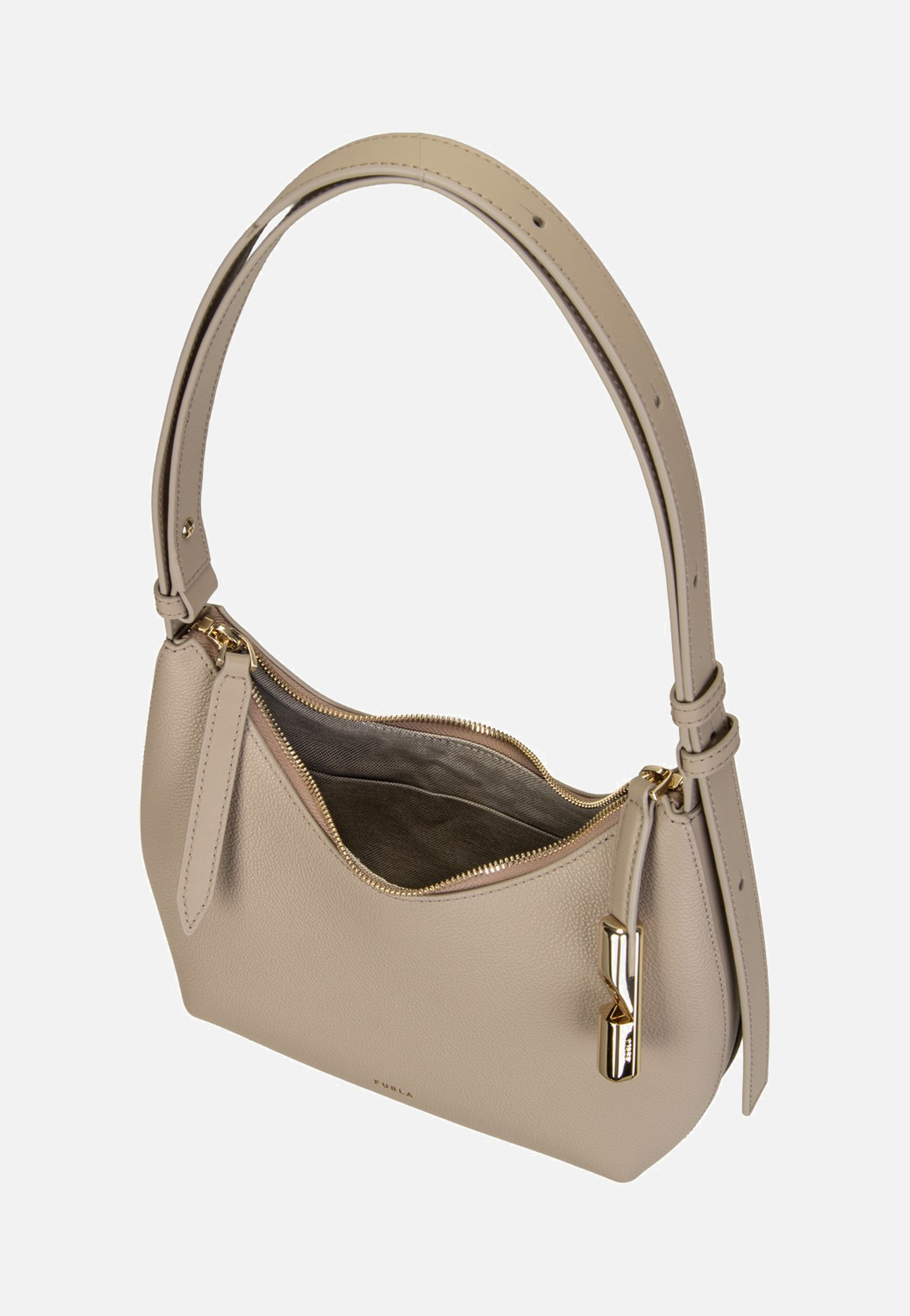 Furla Goccia S Shoulder Bag Linen Shoulder Bag