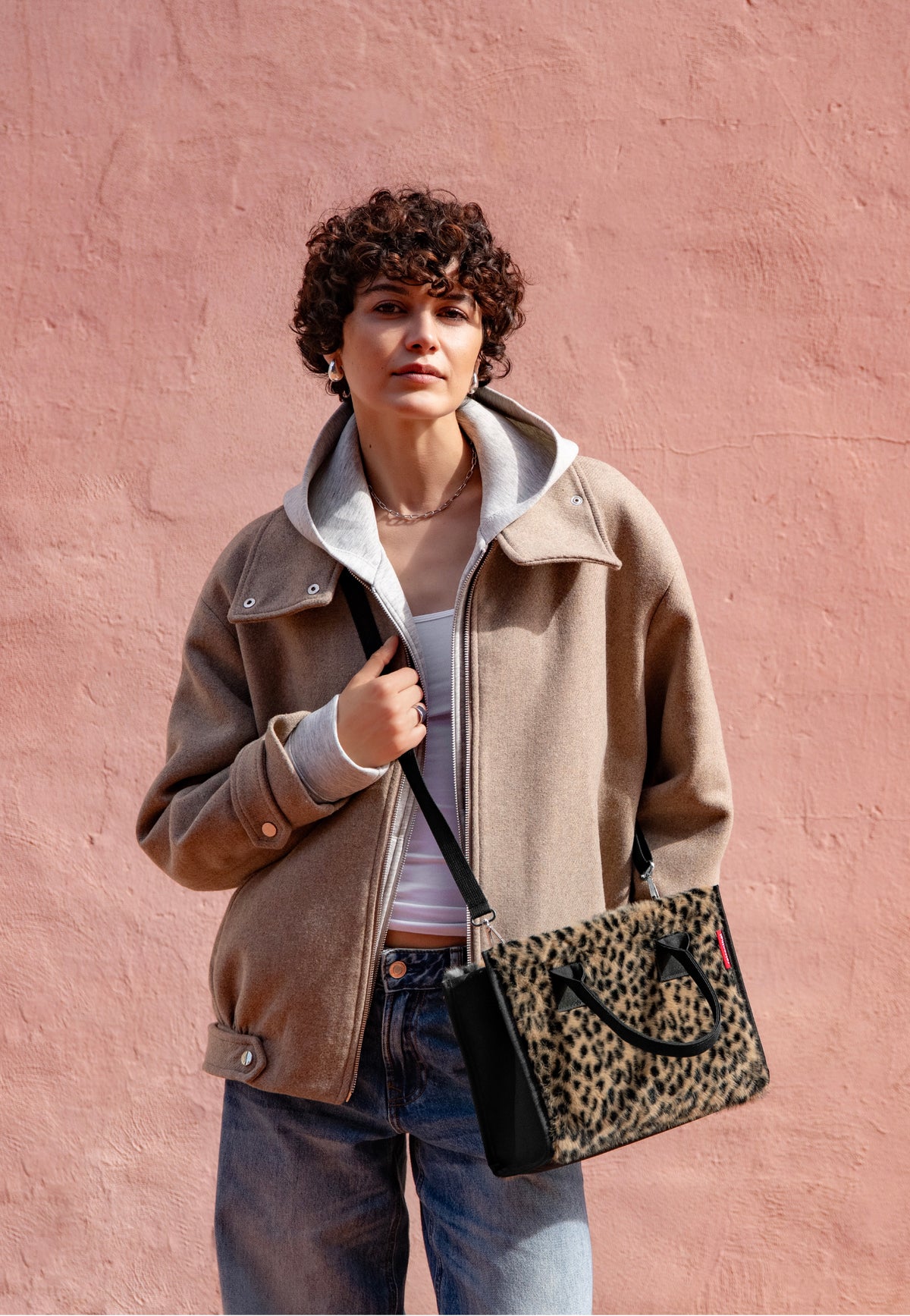 reisenthel Daily Shopper XS Leo Fake Fur Sac fourre-tout