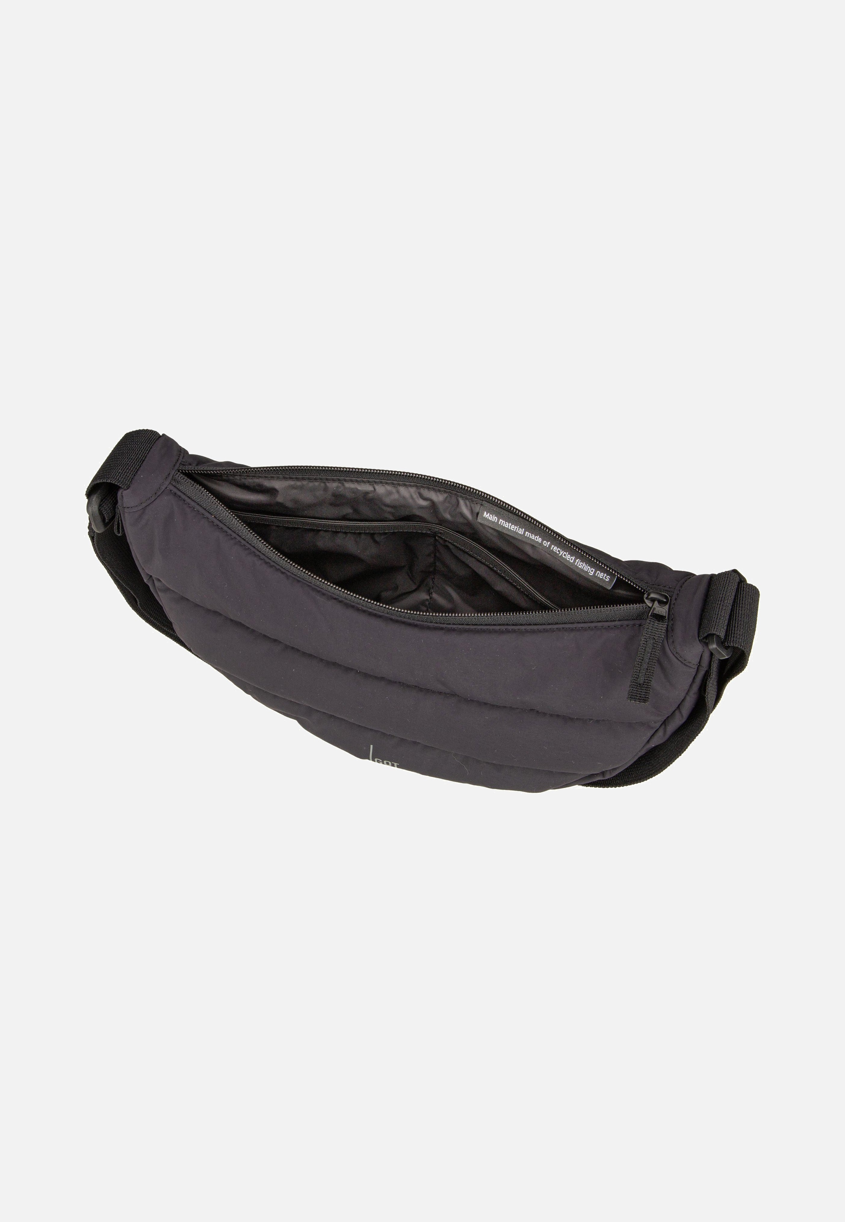 GOT BAG Puffer Moon Bag Small Monochrome Black Crossbody Bag