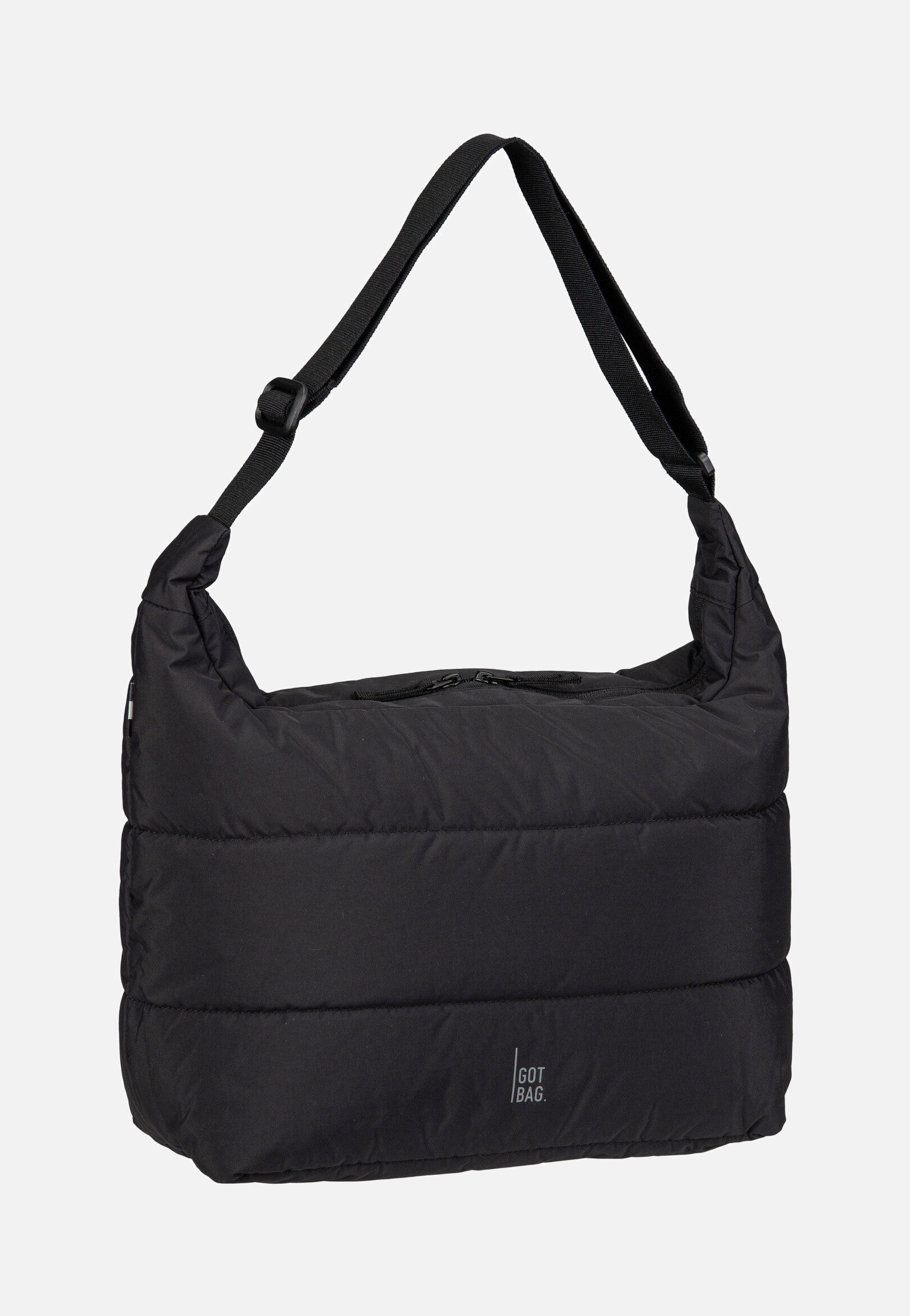 GOT BAG Puffer Square Bag Large Monochrome Black Hobo Bag