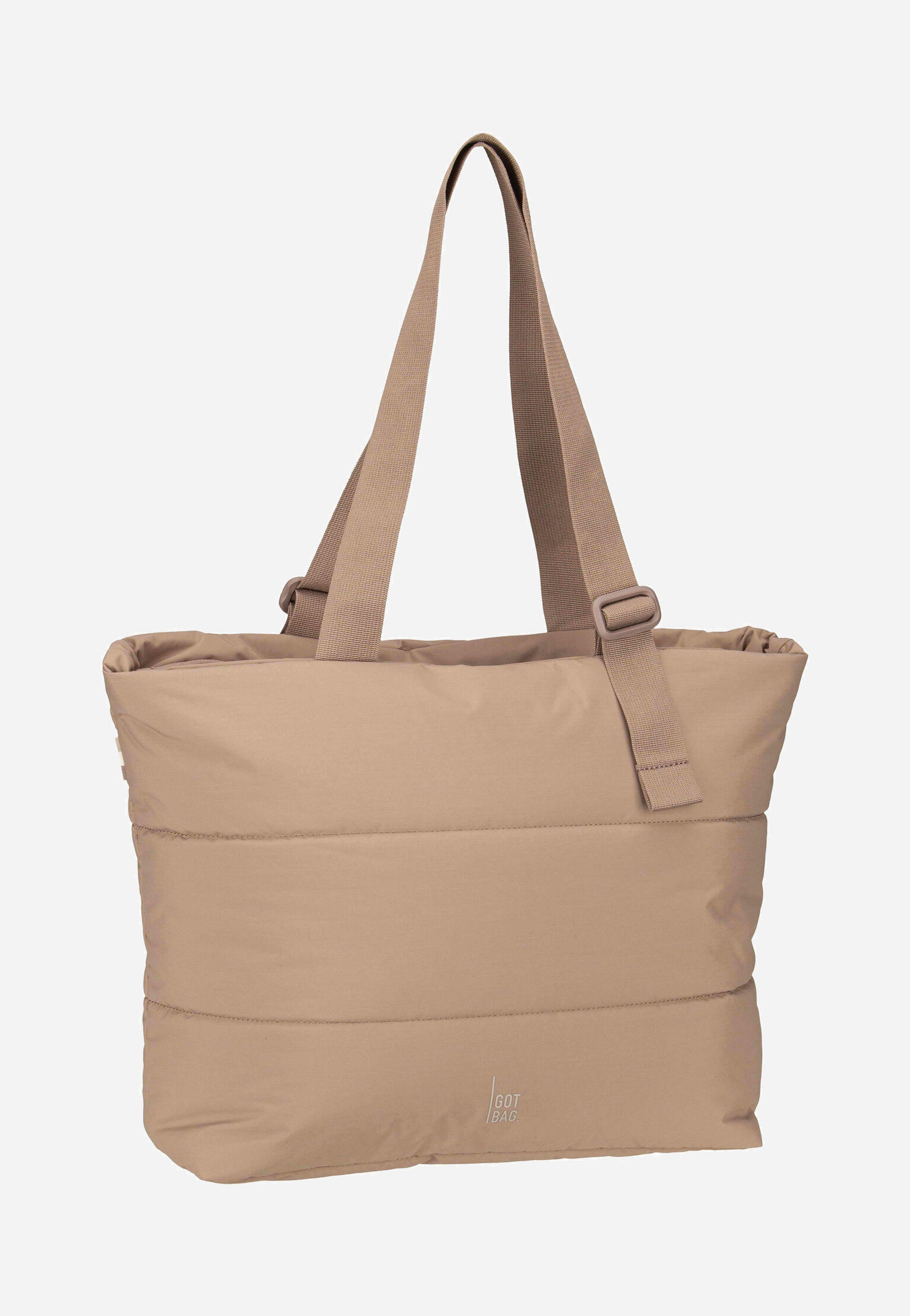 GOT BAG Puffer Tote Bag Monochrome Oyster Shopper