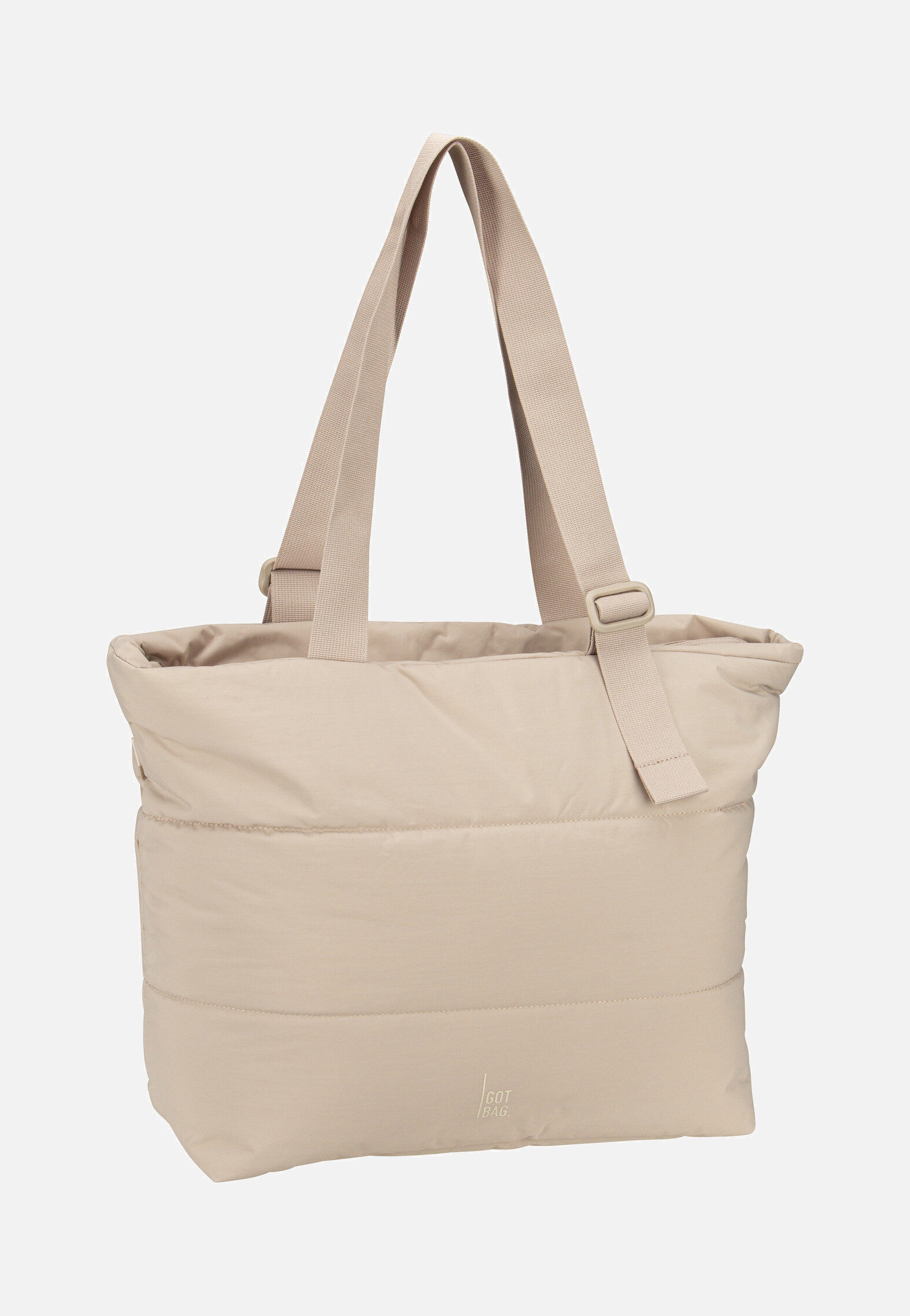 GOT BAG Puffer Tote Bag Monochrome Scallop Shopper