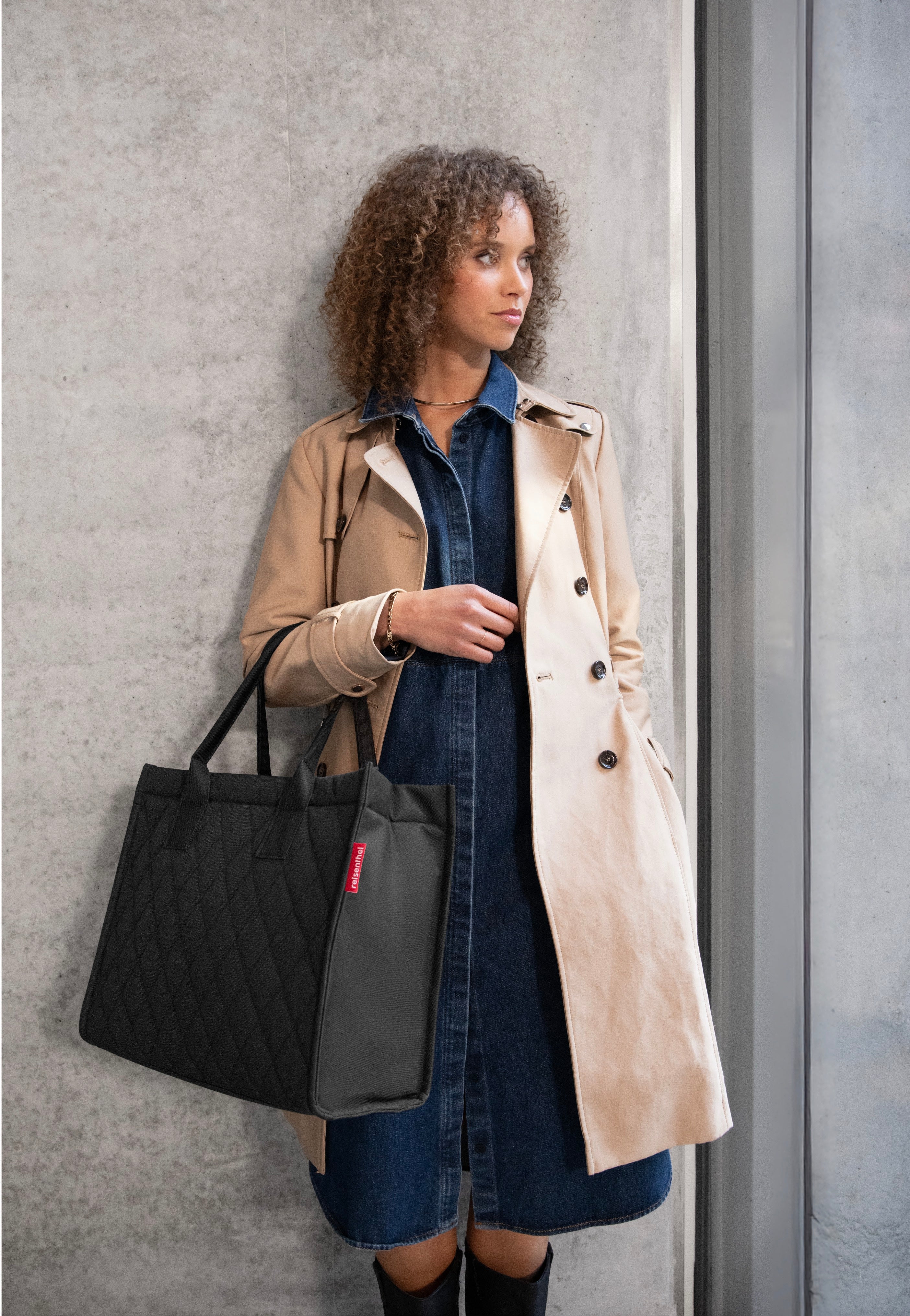 reisenthel Daily Shopper Business Rhombus Black Shopper