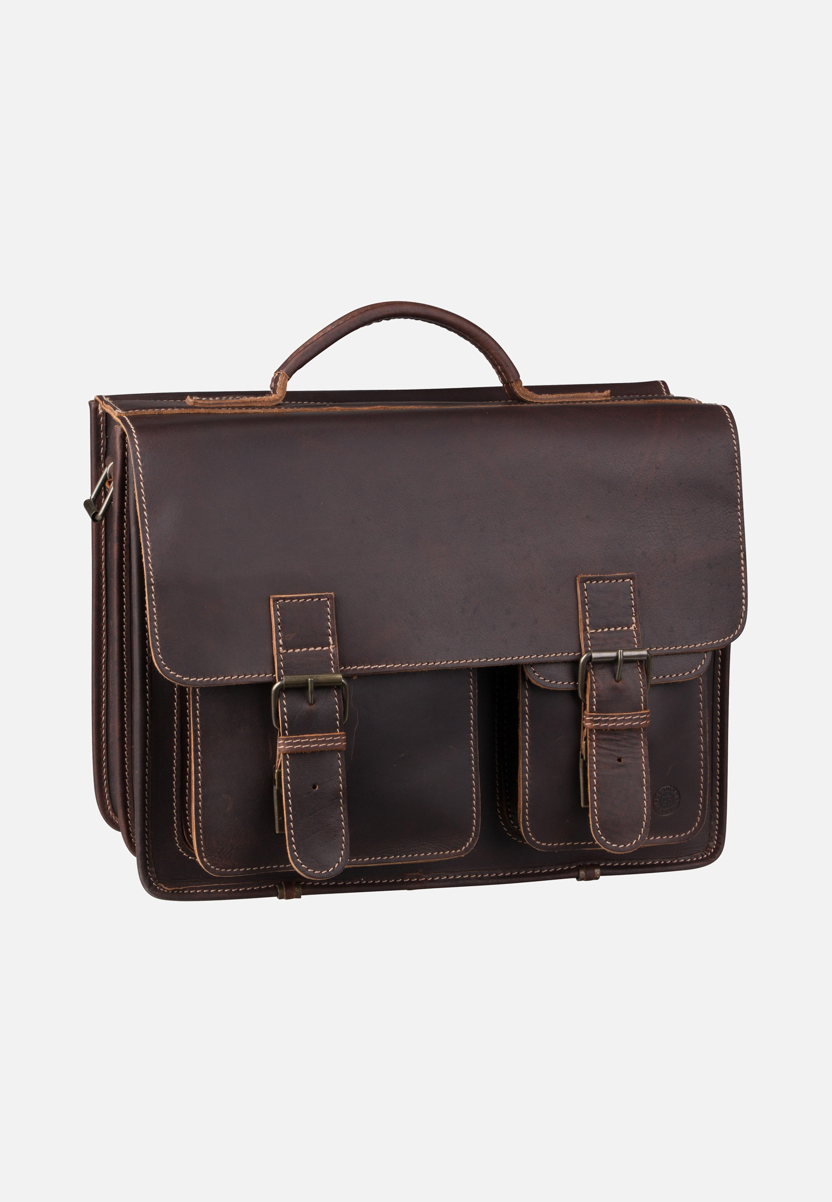 Greenburry Buffalo 1128 Mappe XXL Brown Briefcase