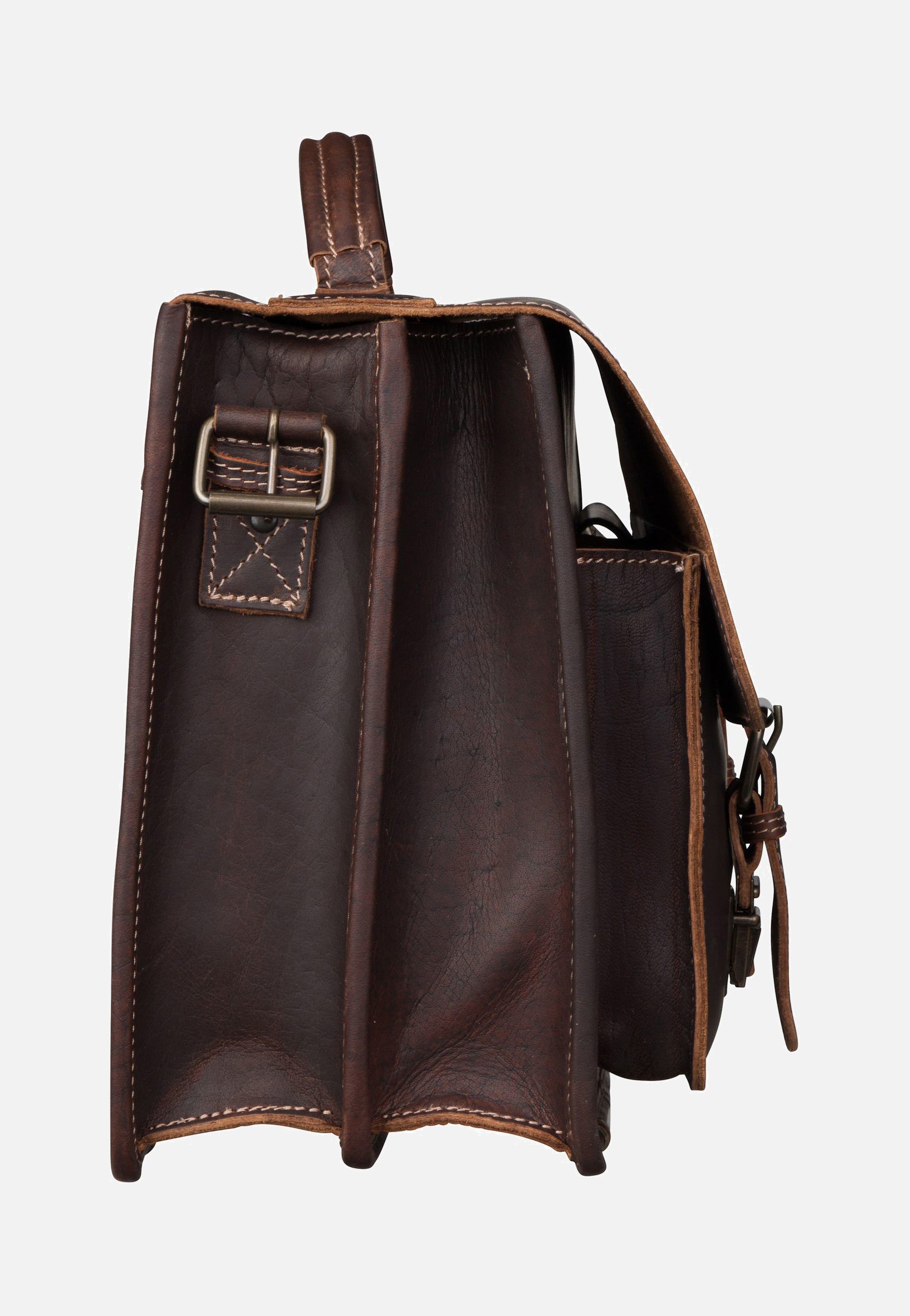 Greenburry Buffalo 1128 Mappe XXL Brown Briefcase