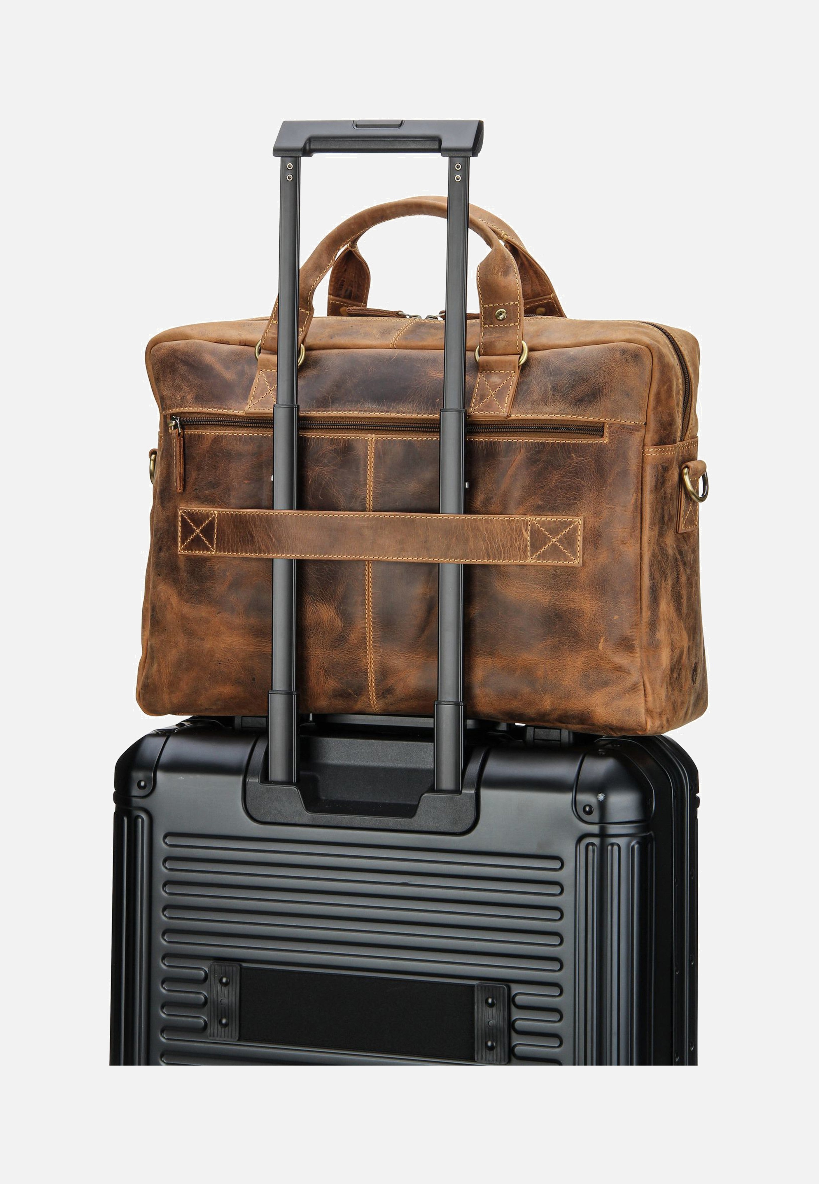 Greenburry Vintage 1539 Sattelbraun Briefcase