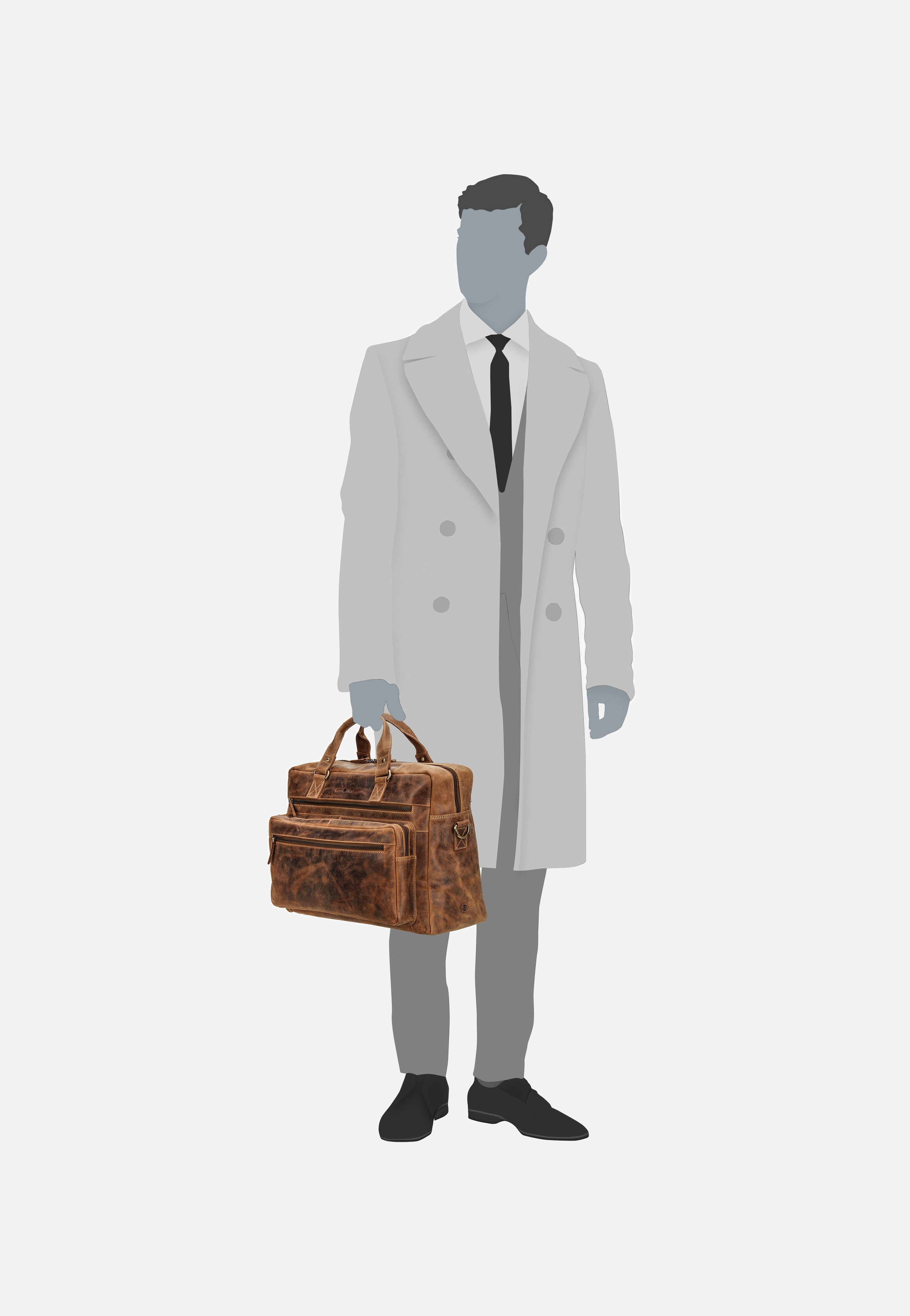 Greenburry Vintage 1539 Sattelbraun Briefcase