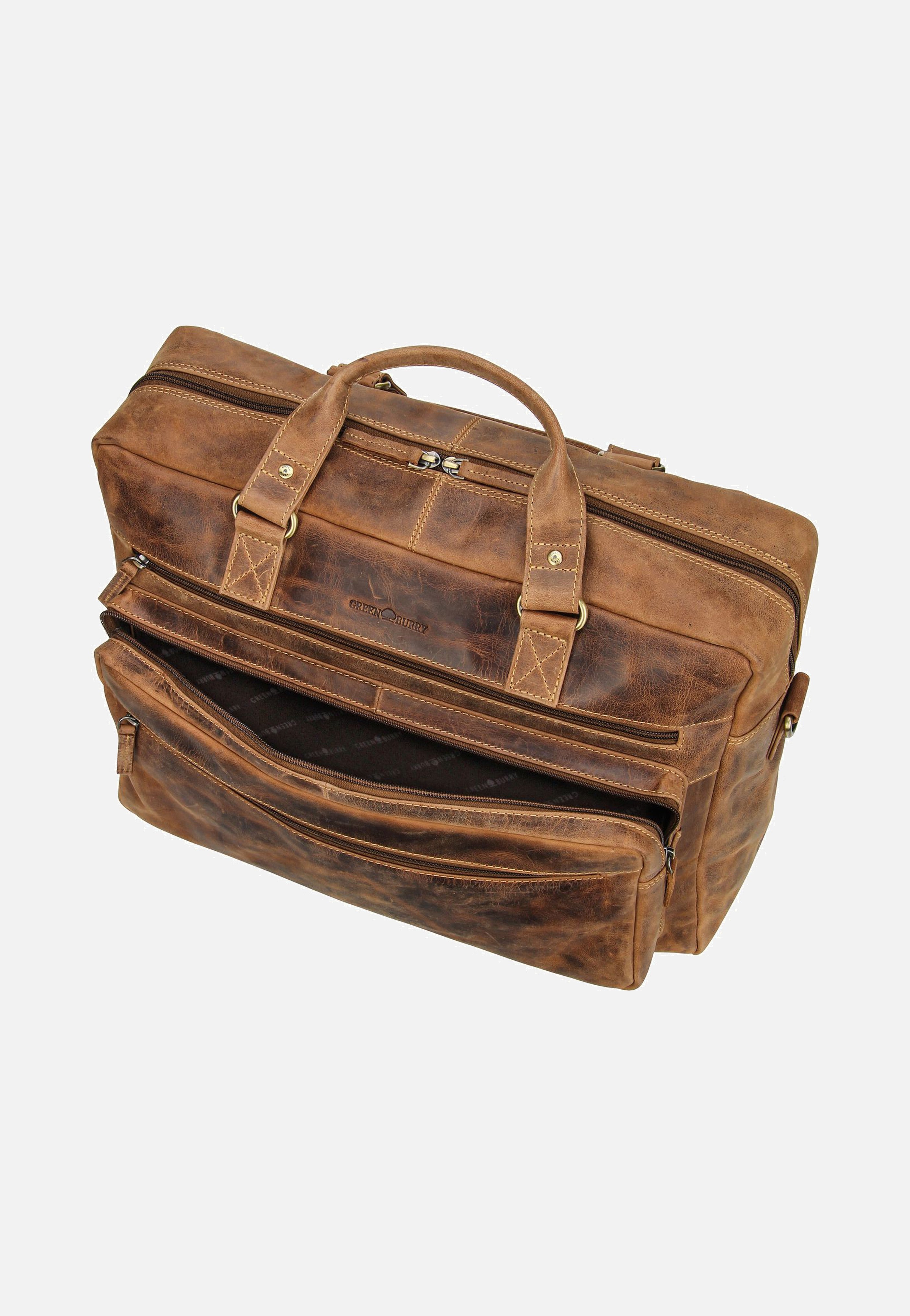 Greenburry Vintage 1539 Sattelbraun Briefcase