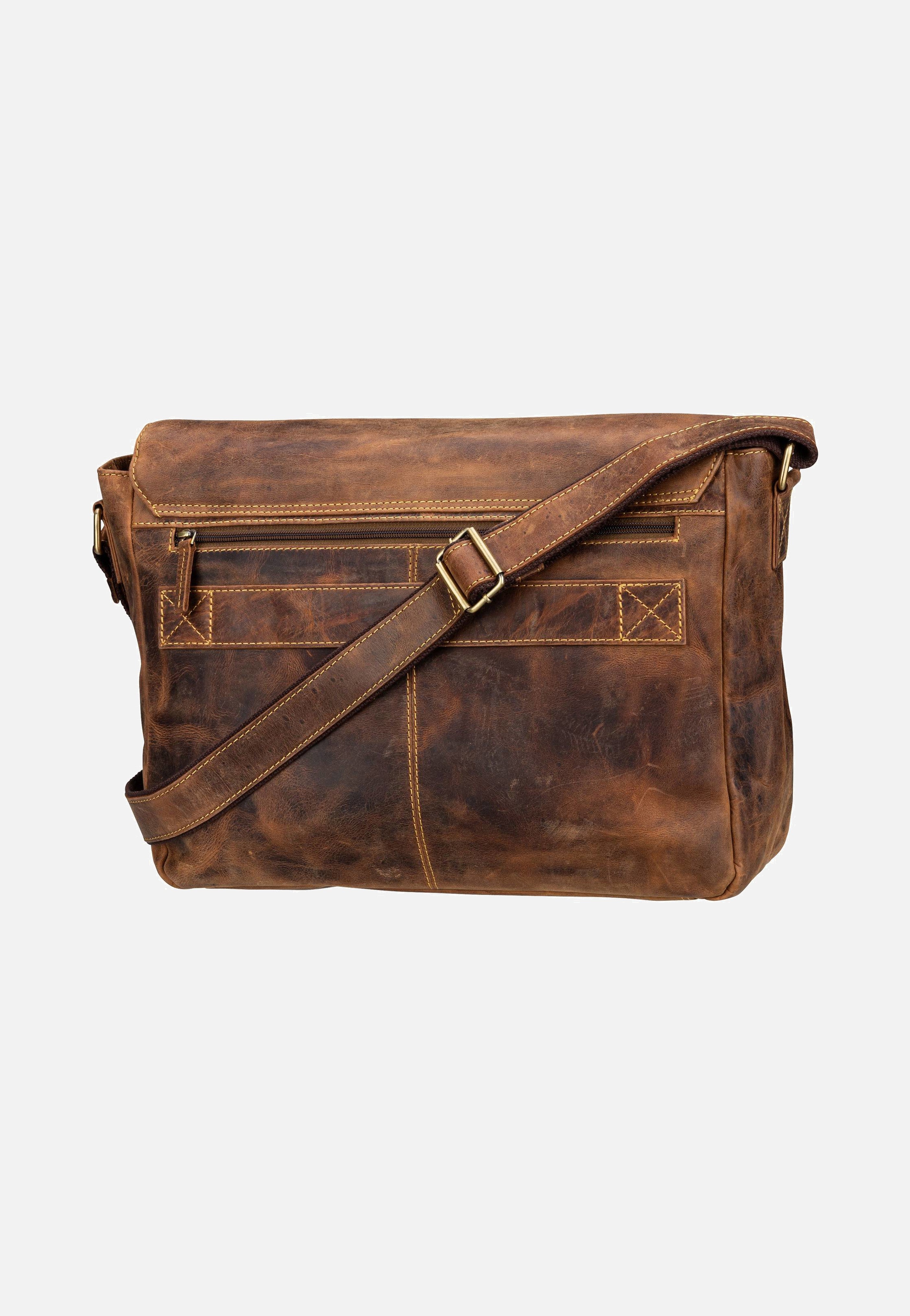Greenburry - Vintage 1541 Revolver Bag XL Sattelbraun - Messenger Bag | Neutral-Image