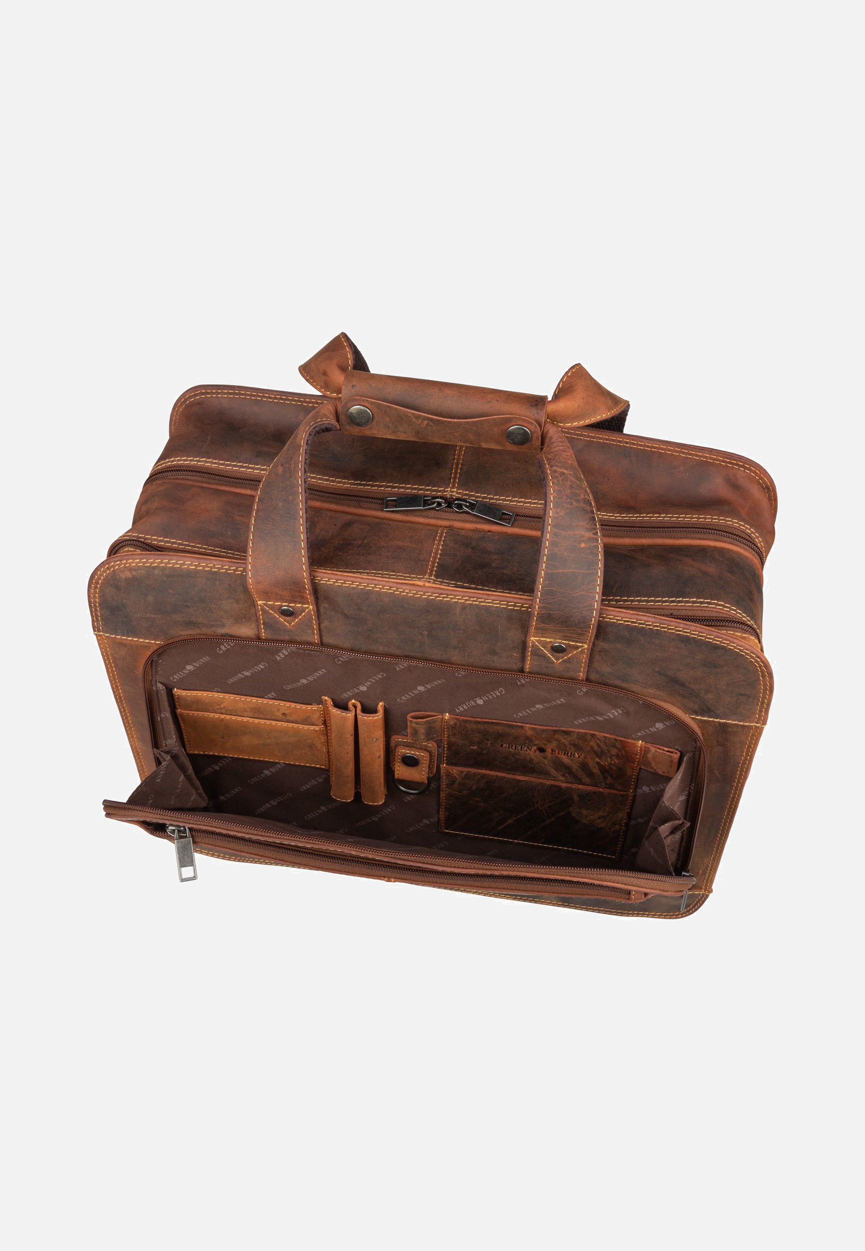 Greenburry - Vintage 1549 Sattelbraun - Pilot Case | Men-Image