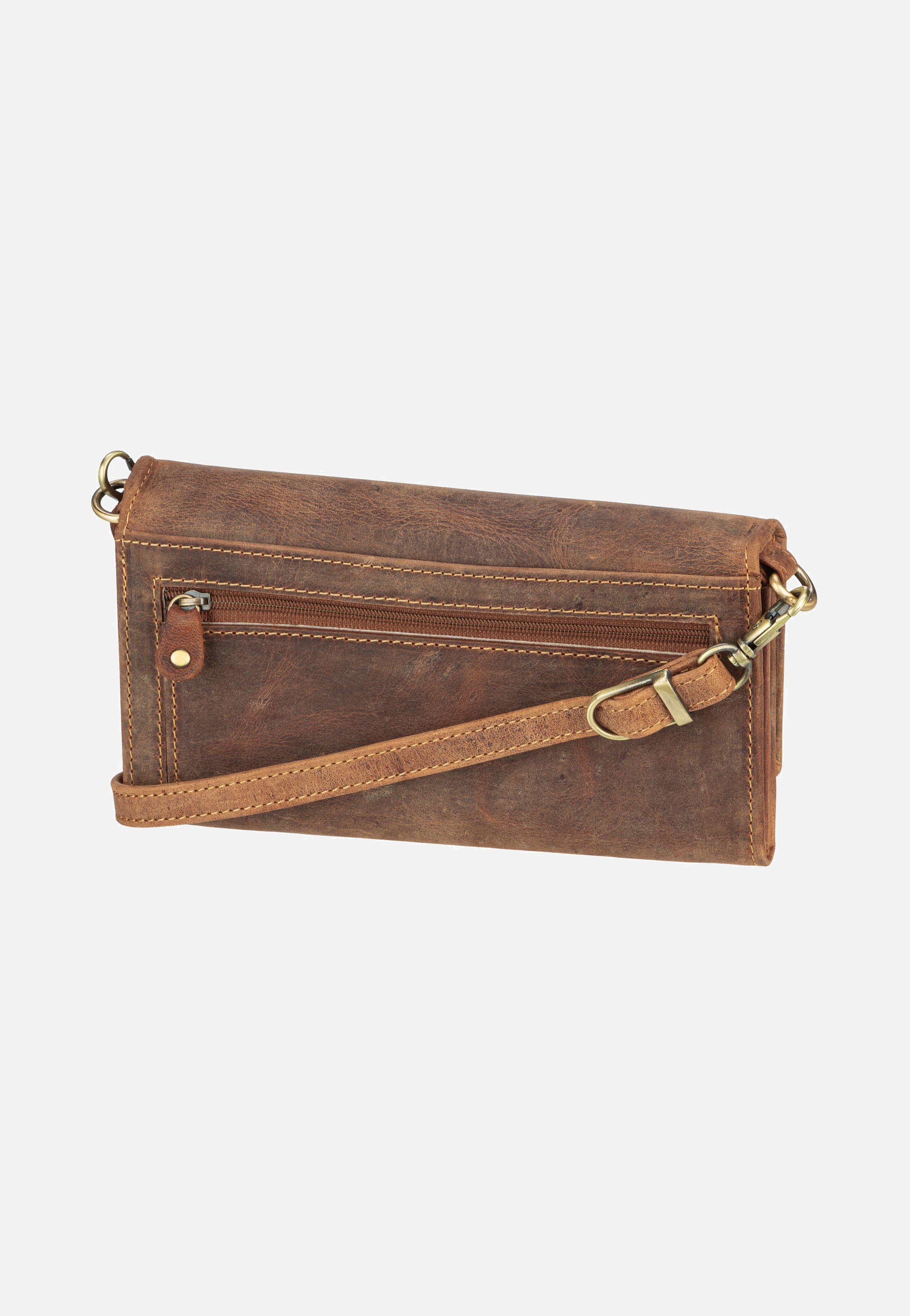 Greenburry Vintage 1552A Lady Bag RFID Sattelbraun Crossbody Bag