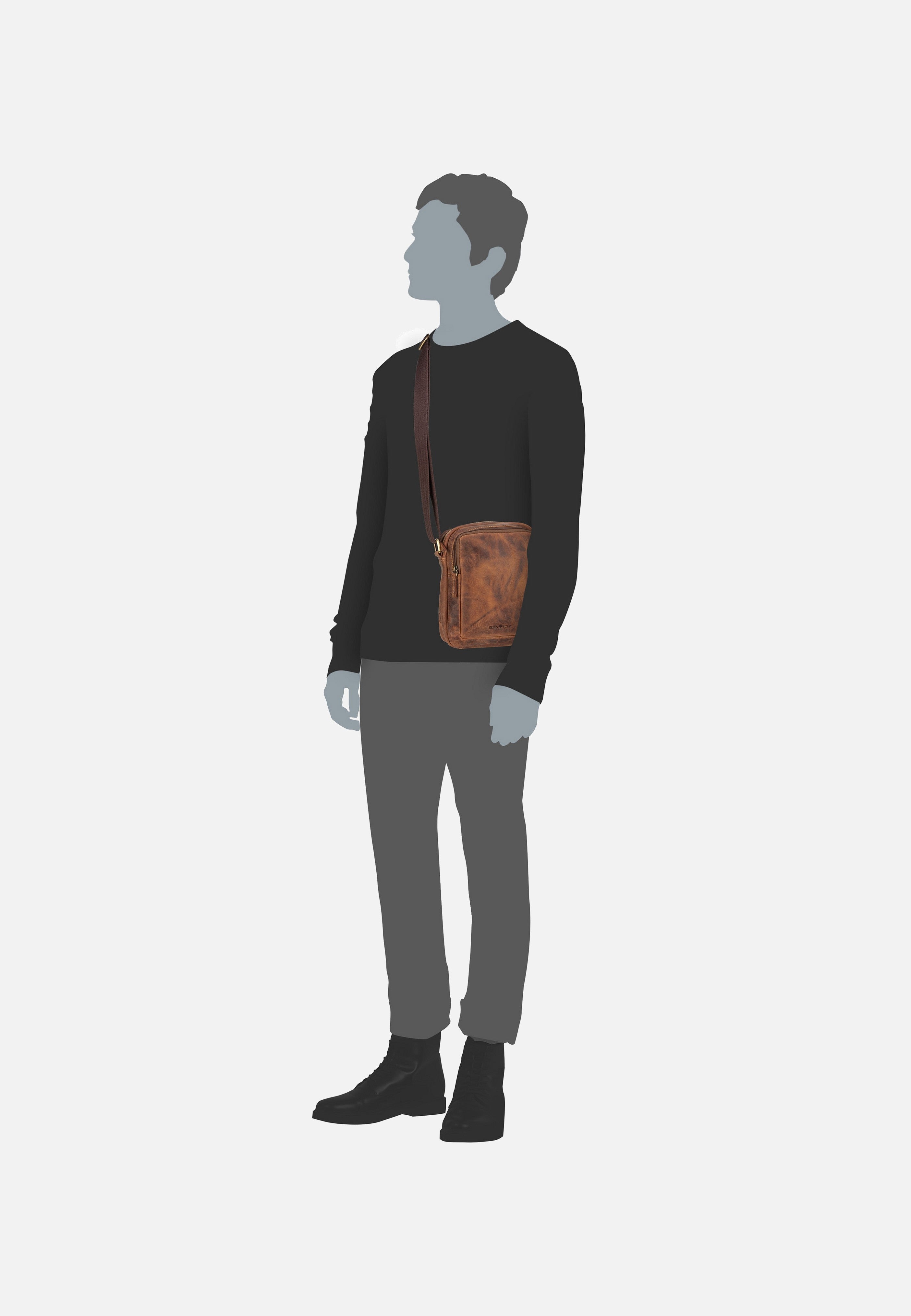 Greenburry - Vintage 1555 Sattelbraun - Shoulder Bag | Men-Image