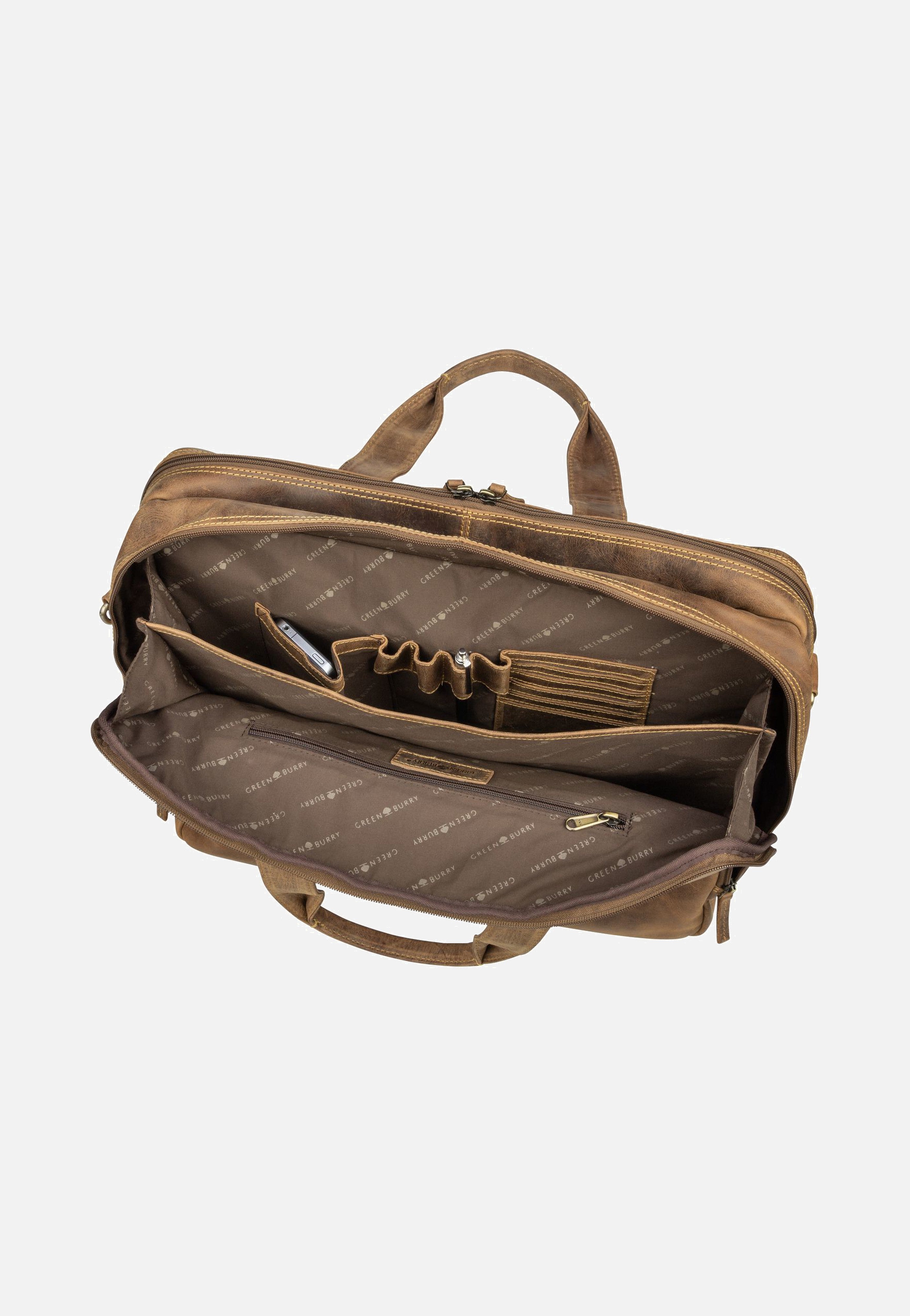 Greenburry - Vintage 1572 Teak-Brown - Briefcase | Men-Image