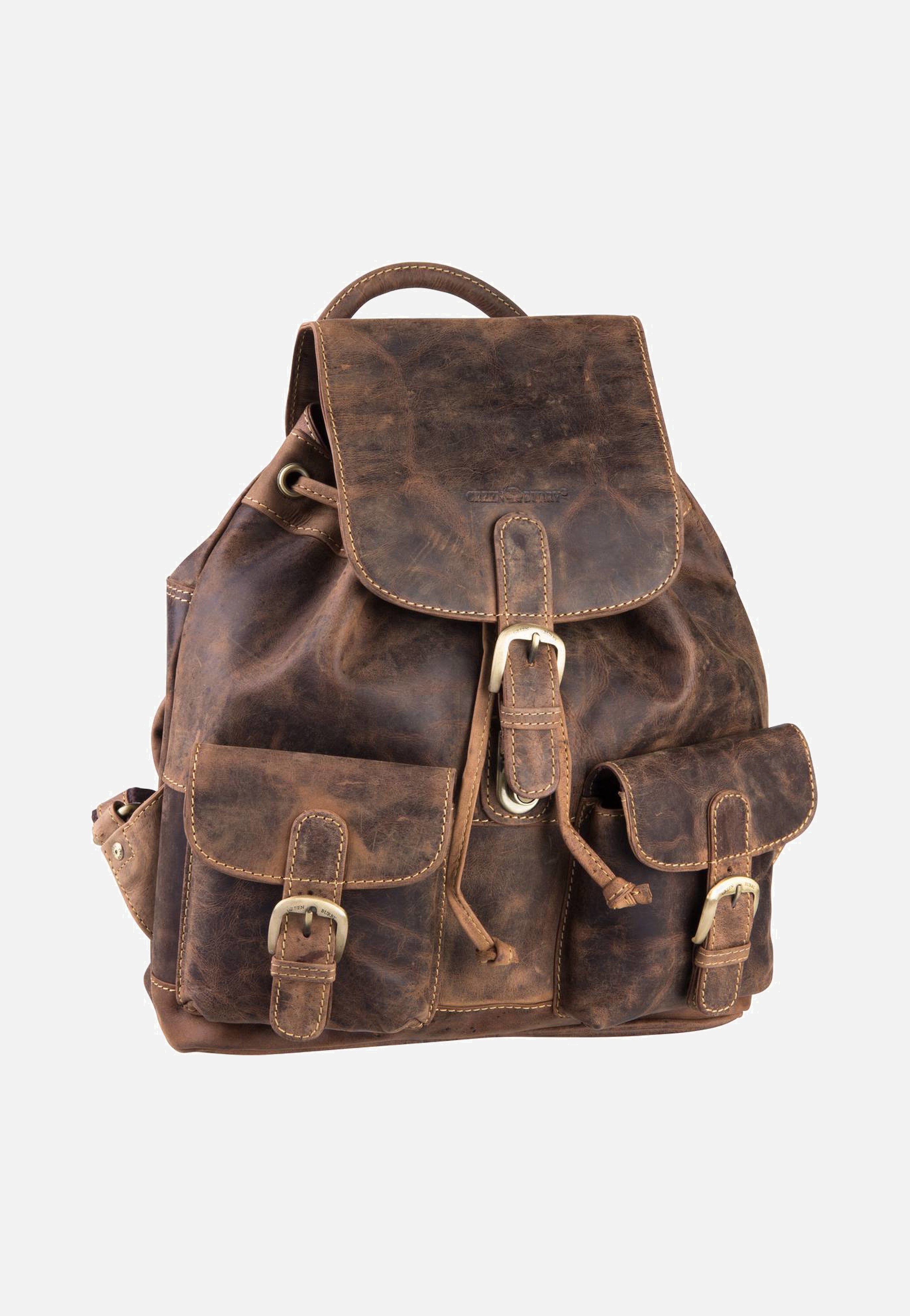 Greenburry Vintage 1711M medium Sattelbraun Backpack