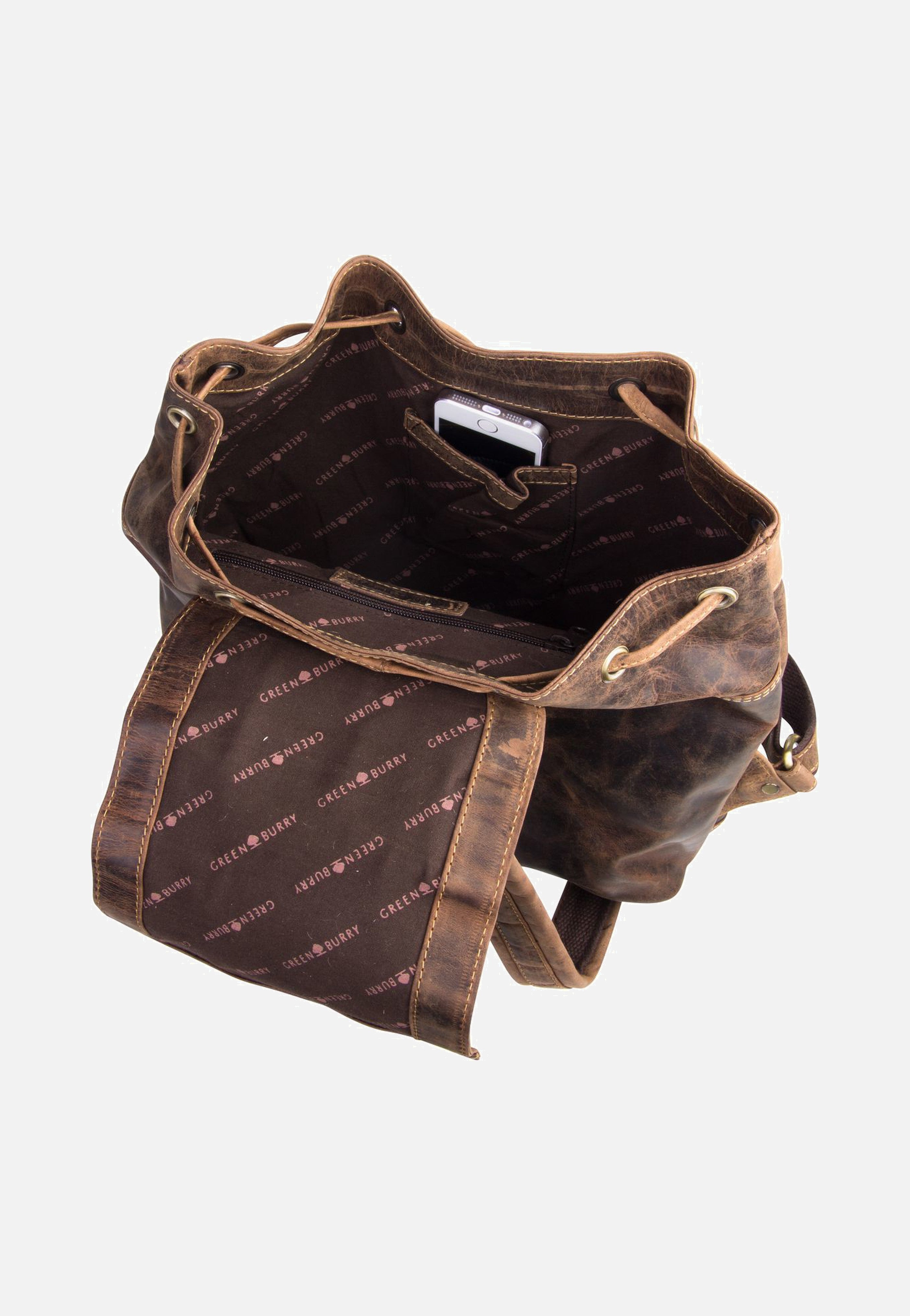 Greenburry Vintage 1711M medium Sattelbraun Backpack