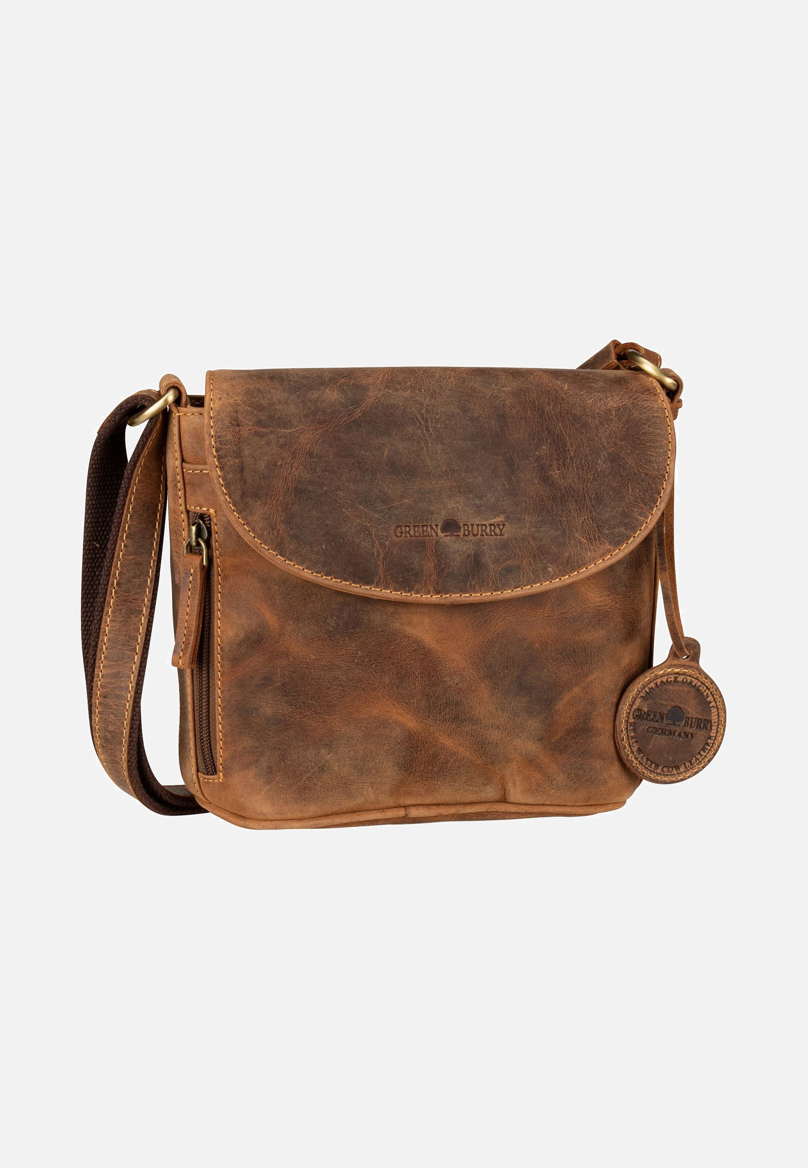 Greenburry Vintage 1727 Sattelbraun - Crossbody Bag | Sakoi