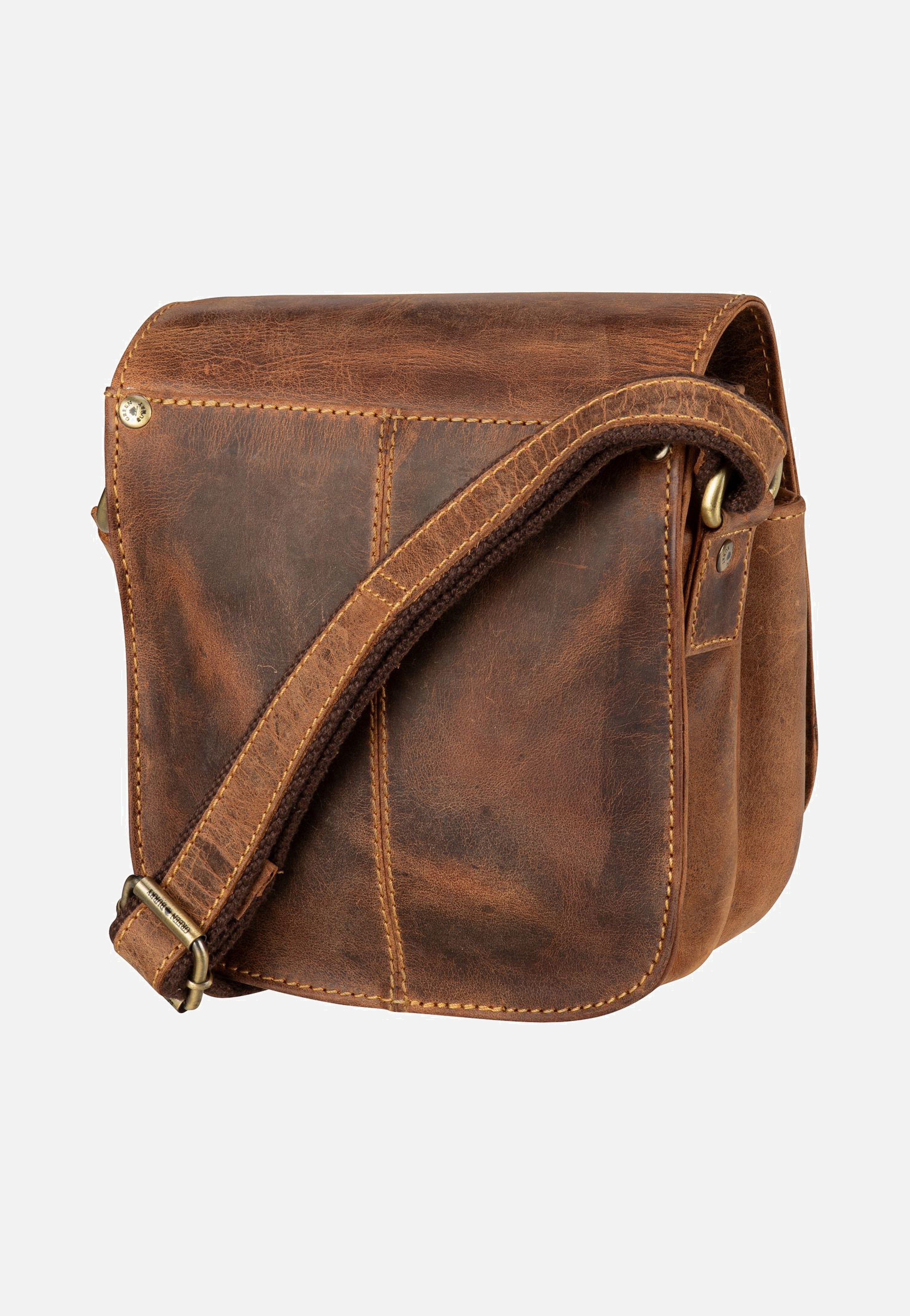 Greenburry Vintage 1738 Sattelbraun Crossbody Bag