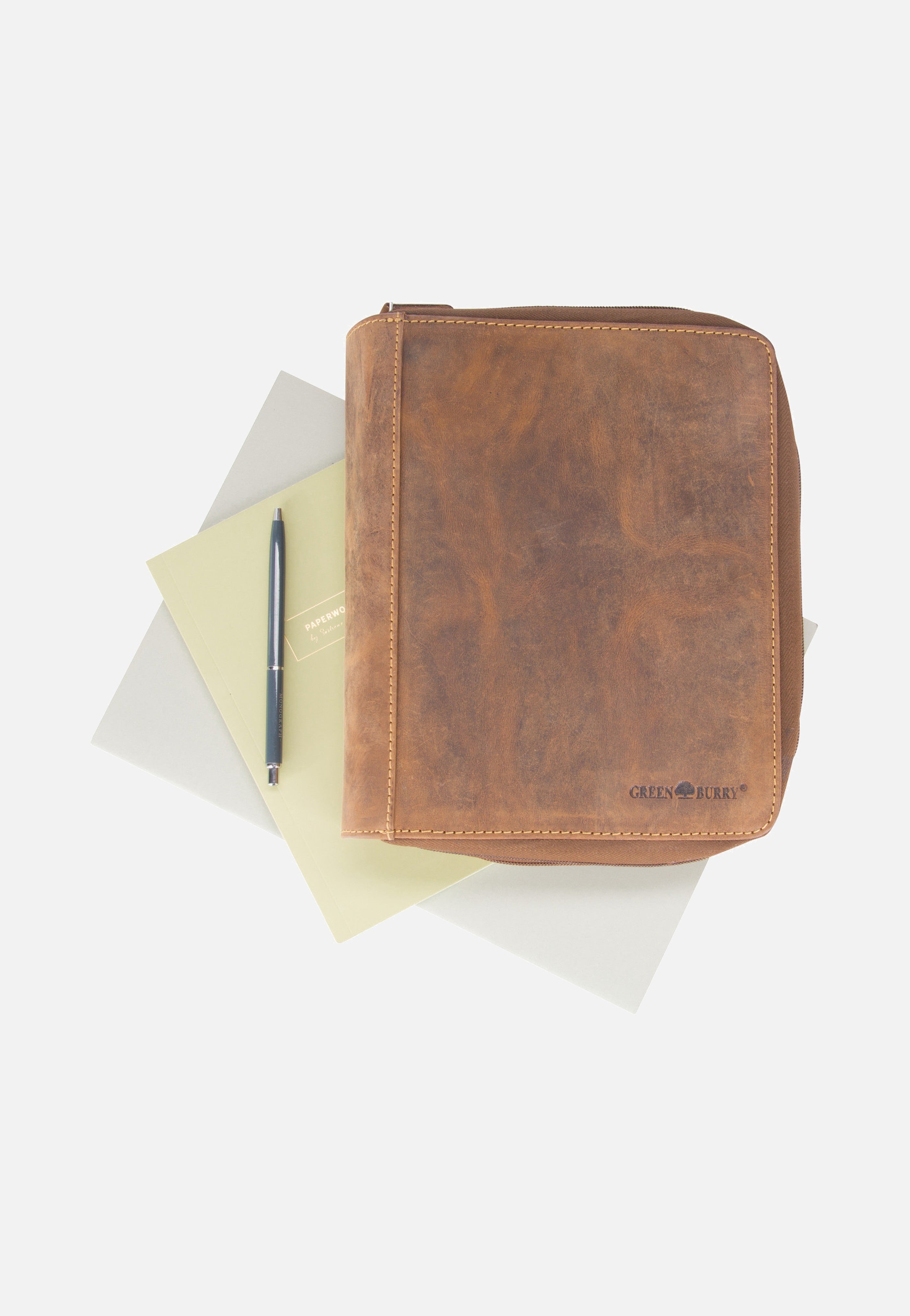 Greenburry Vintage 1787D Brown Document Folder