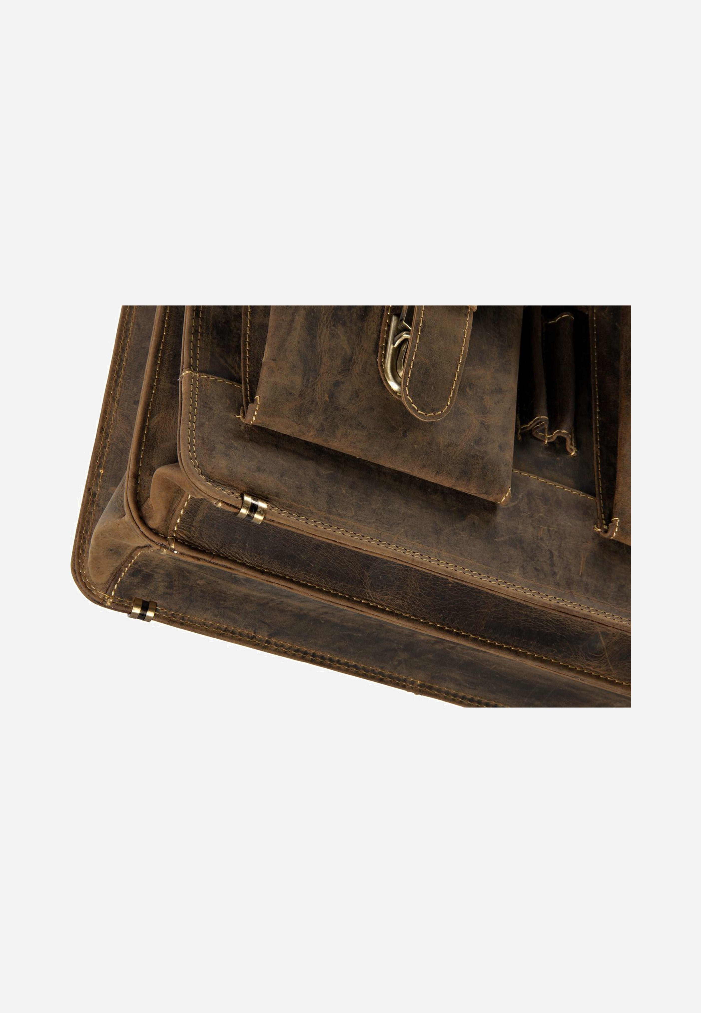 Greenburry Vintage Sattelbraun Briefcase