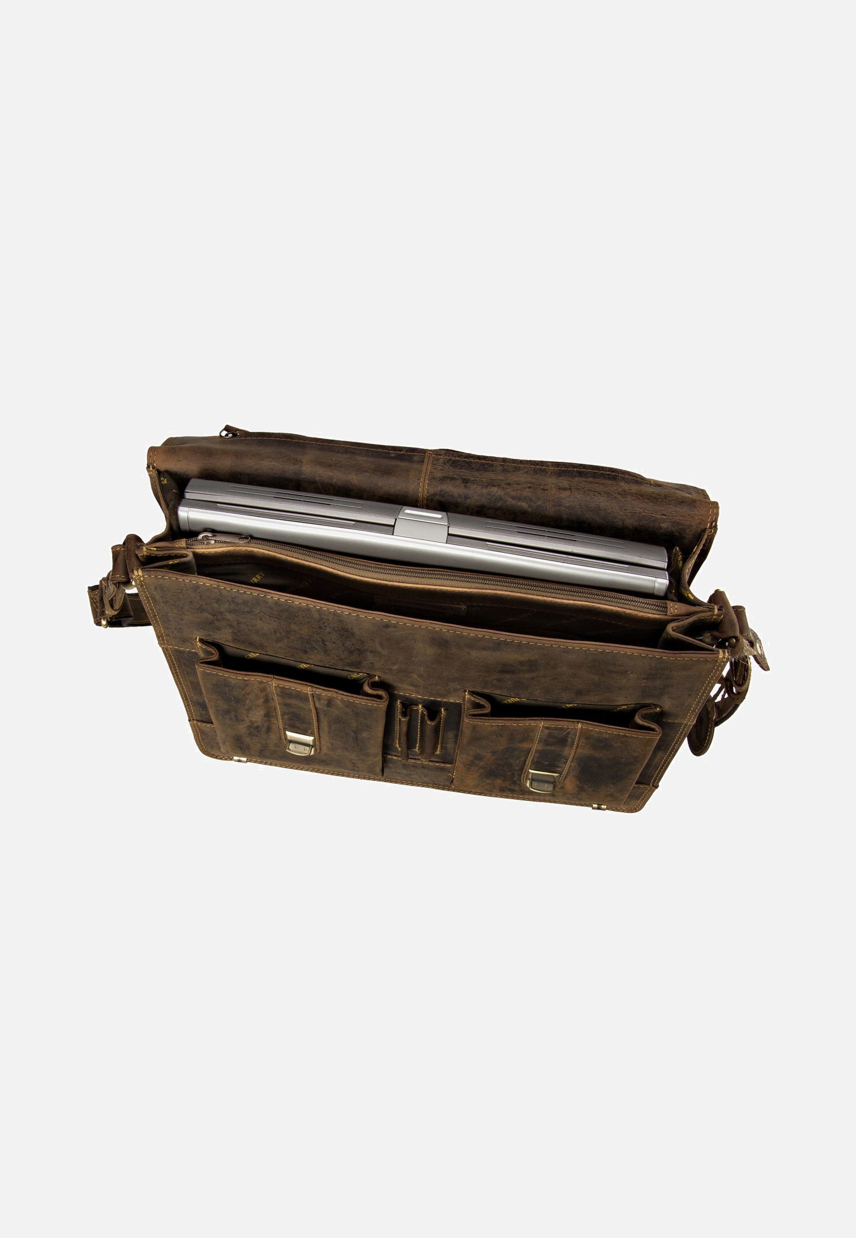 Greenburry Vintage Sattelbraun Briefcase
