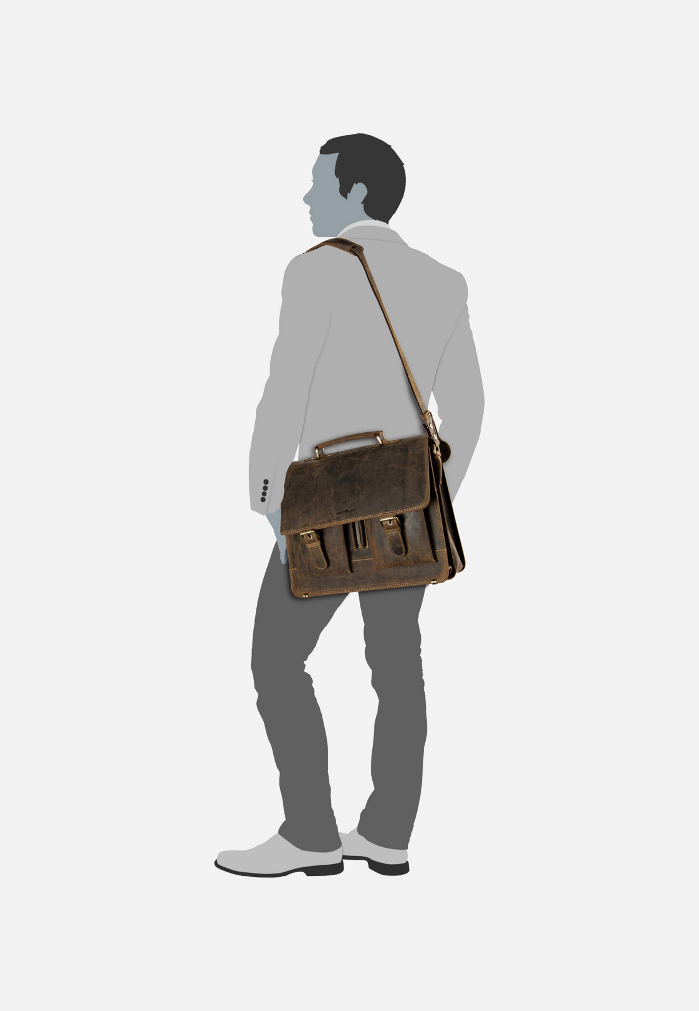 Greenburry Vintage Sattelbraun Briefcase