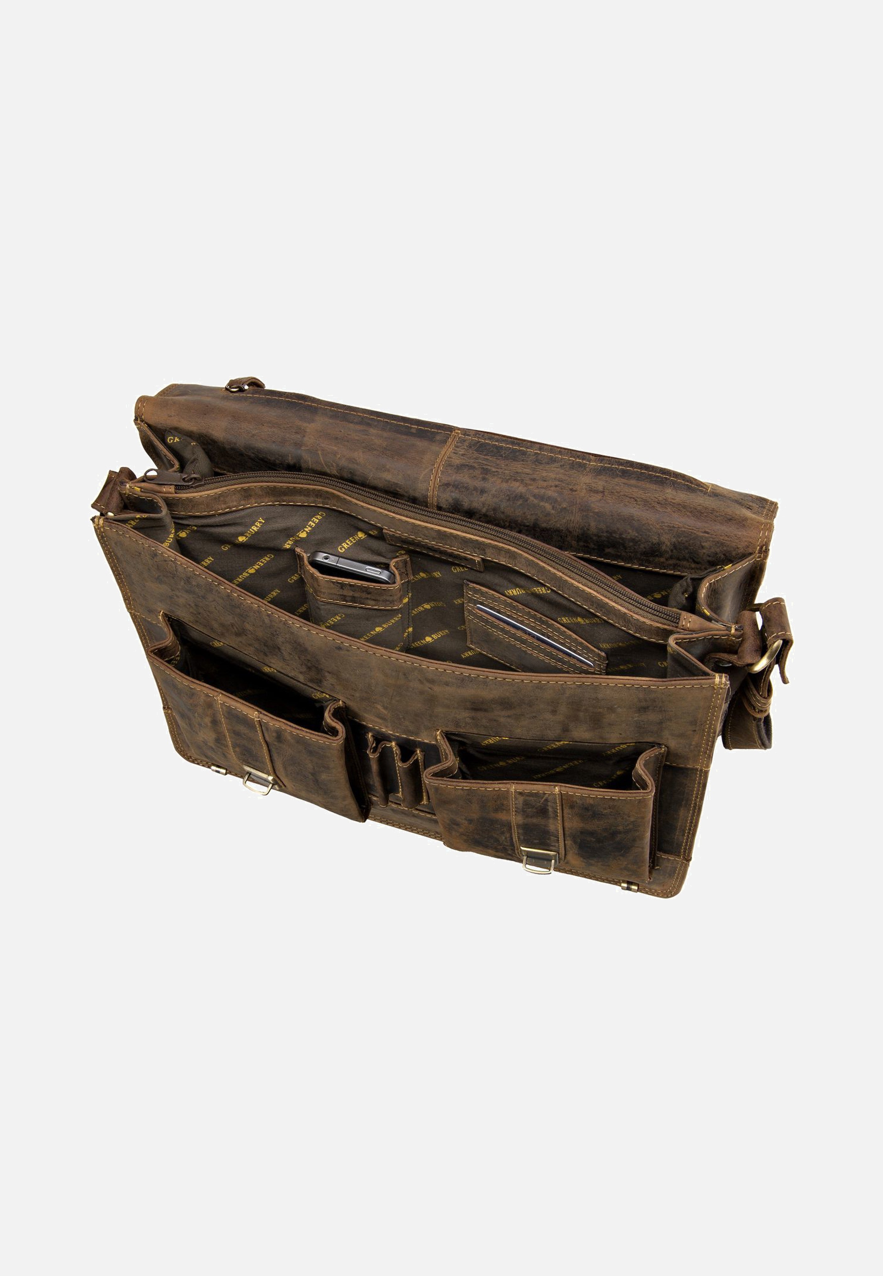 Greenburry Vintage Sattelbraun Briefcase